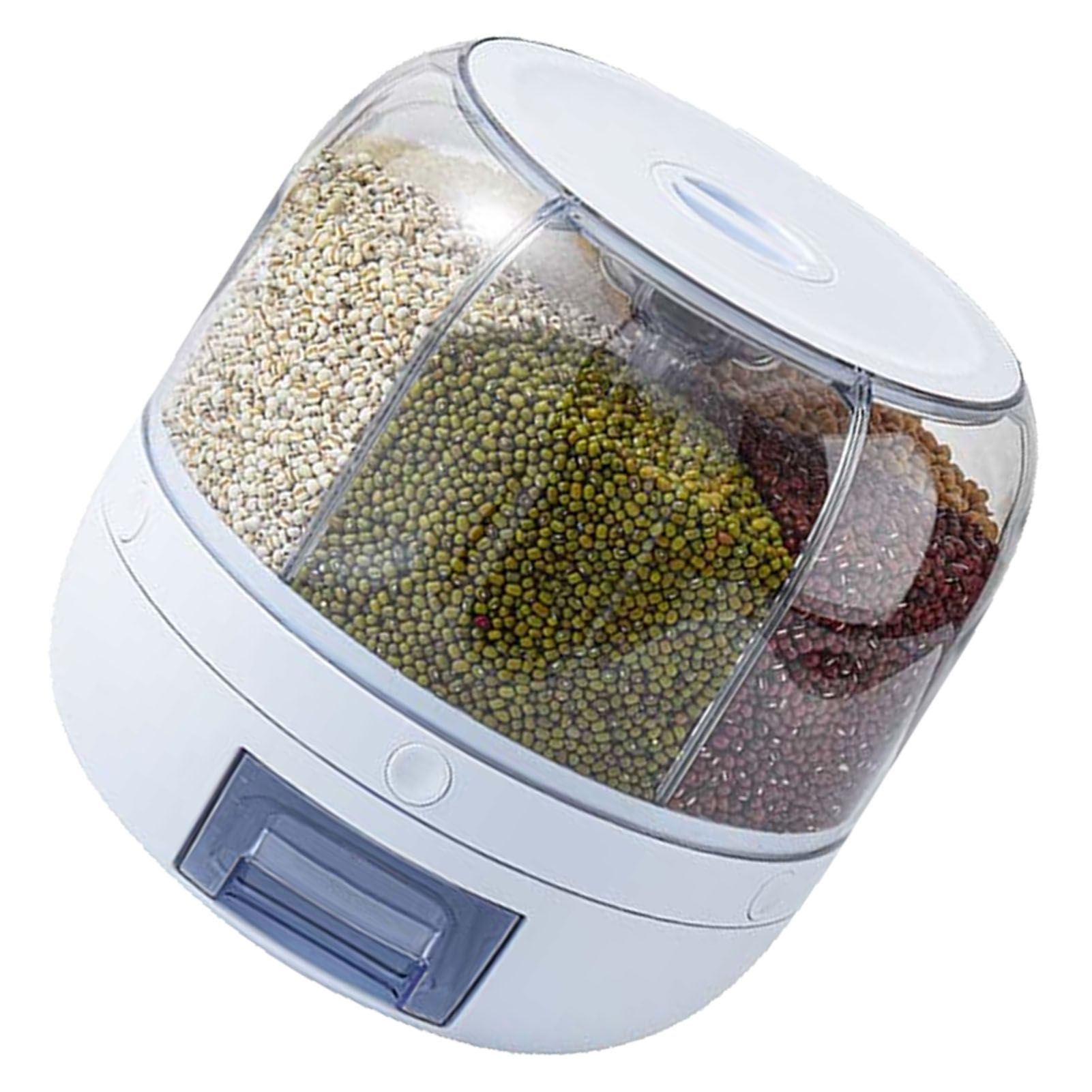 Grains Separate Storage Box Sealed Rotating Rice Bucket Home Insect Damp Proof view 4