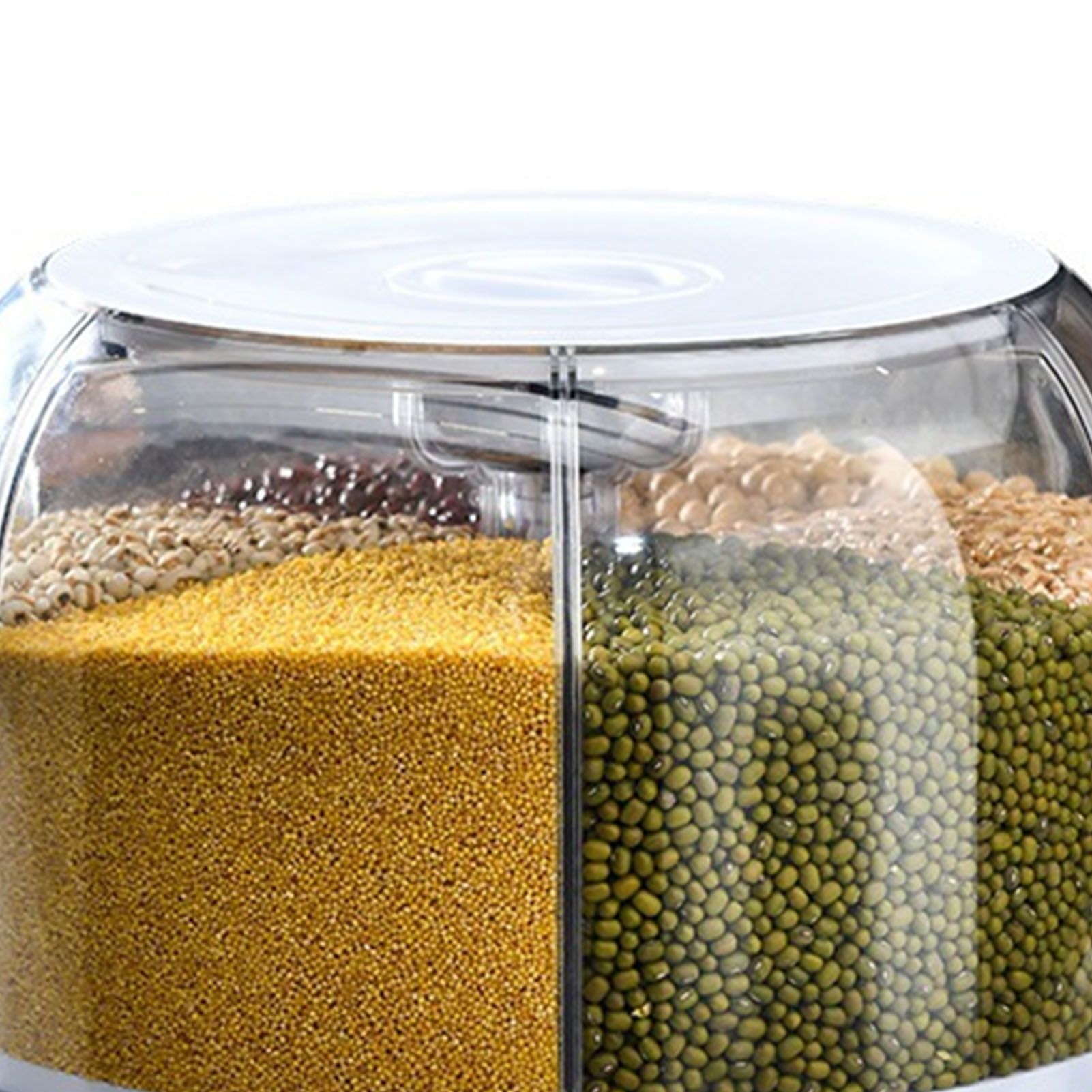 Grains Separate Storage Box Sealed Rotating Rice Bucket Home Insect Damp Proof view 9