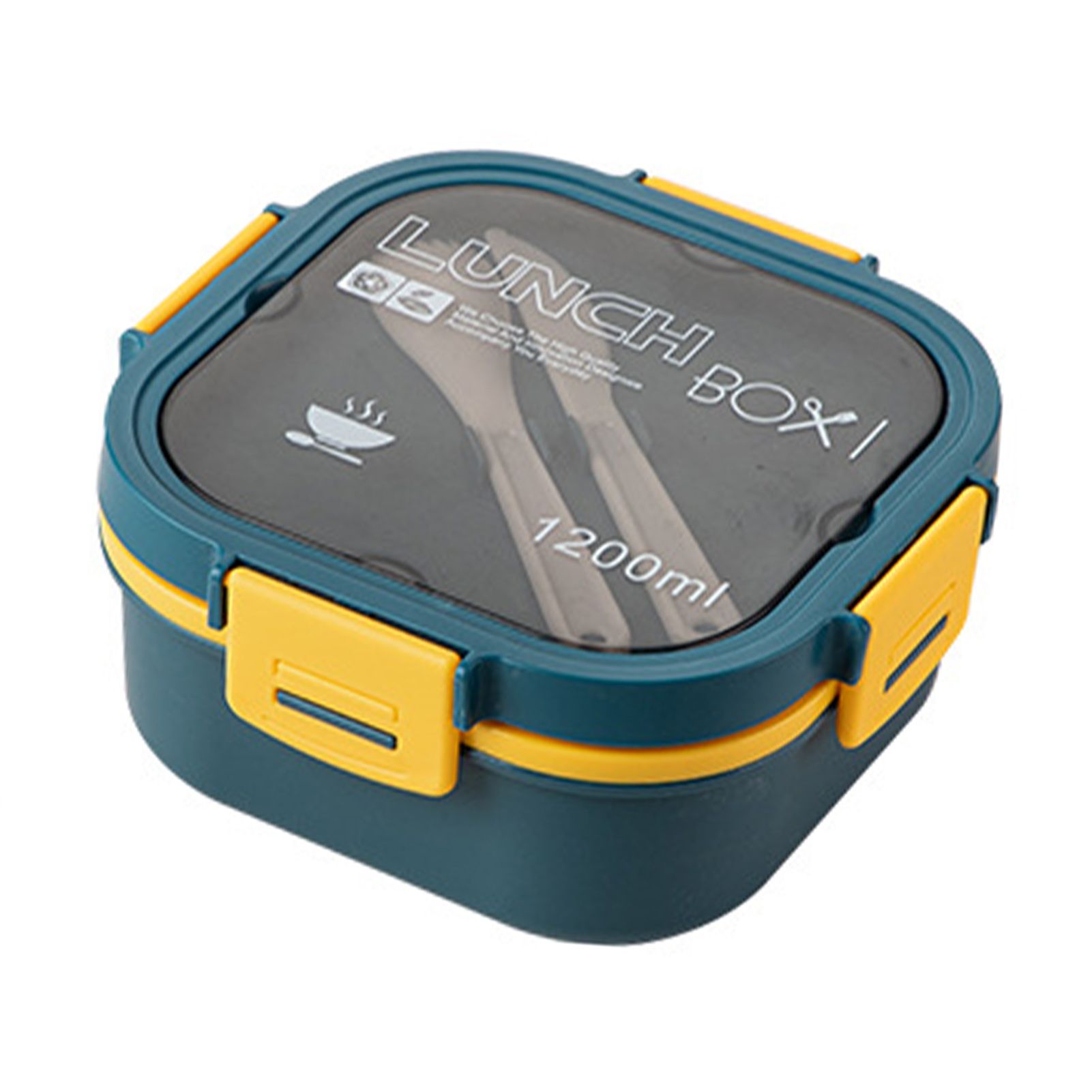 2 Layer Plastic Salad Lunch Box Microwave Safe Salad Lunch Container Portable view 2