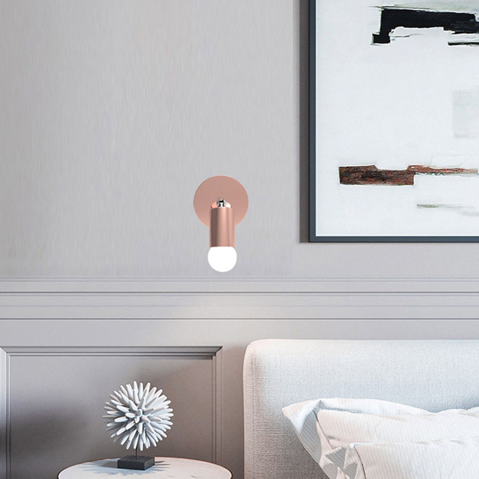 E27 E26 Wall Lamp Base 180 Degrees Up and Down Adjustable Iron Decoration Bulb view 12