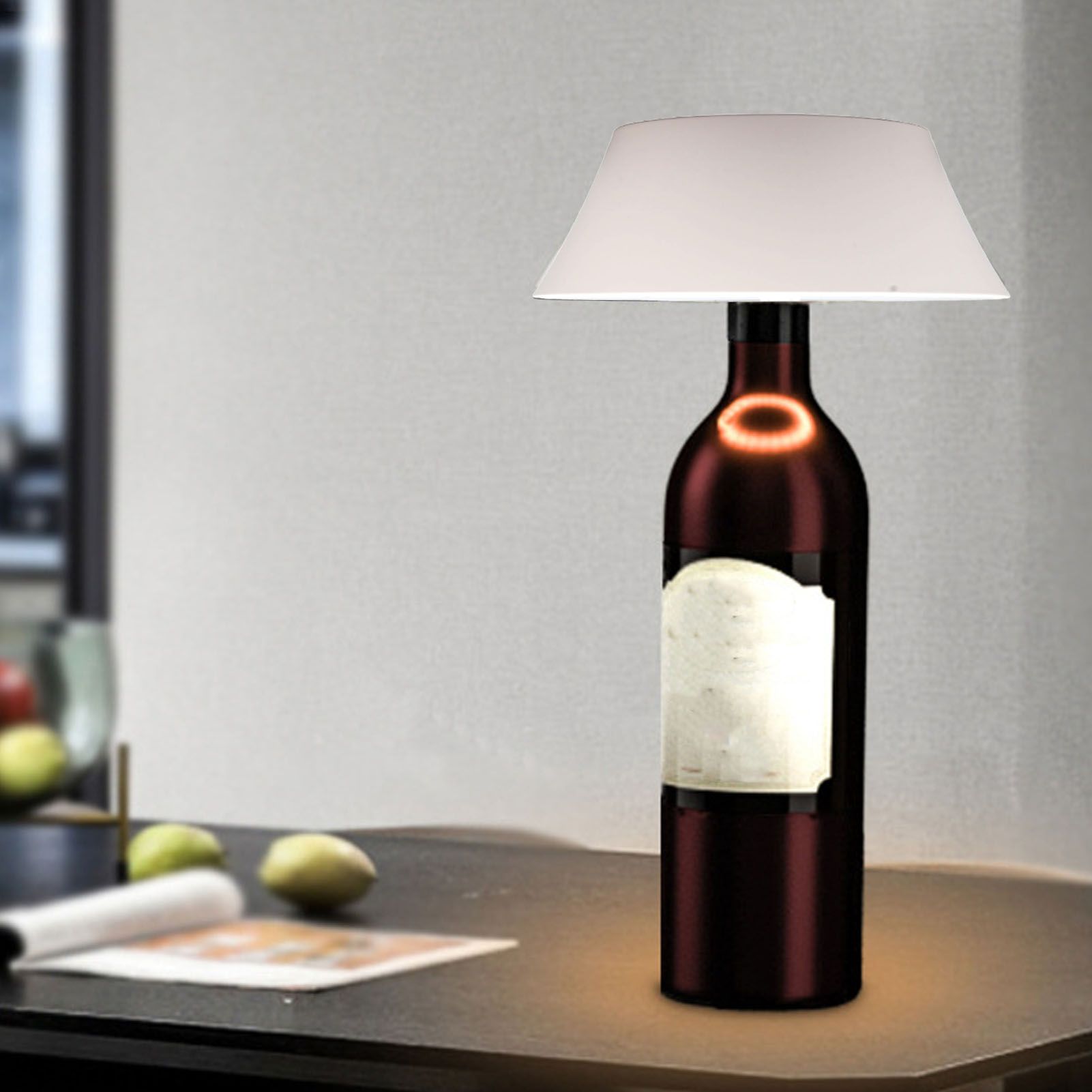 LED Wine Bottle Lamp Innovative Cordless Table Light with USB Cable for Hotel view 12