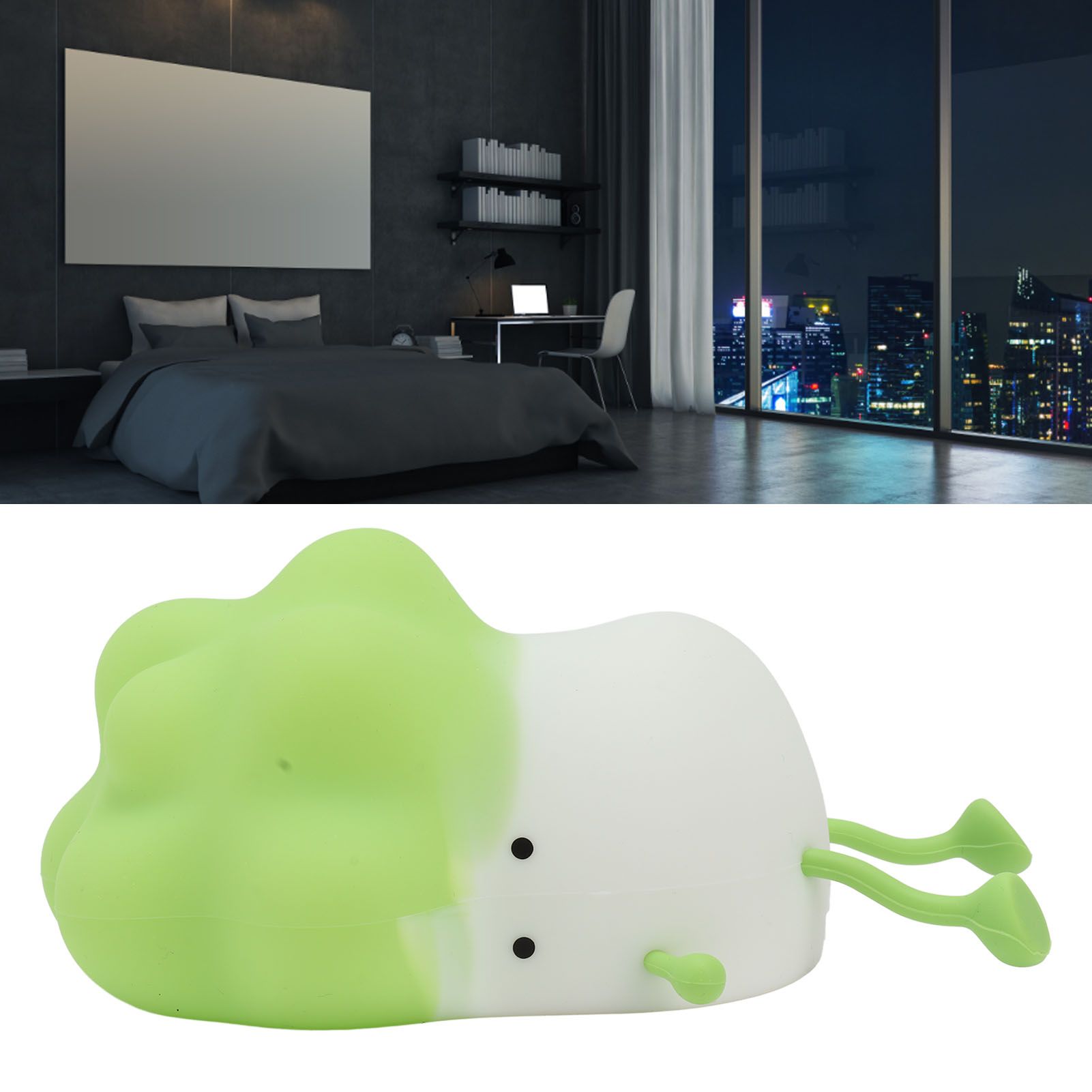 Cabbage Silicone Night Light Cartoon Vegetable Cell Phone Holder Decompression view 11