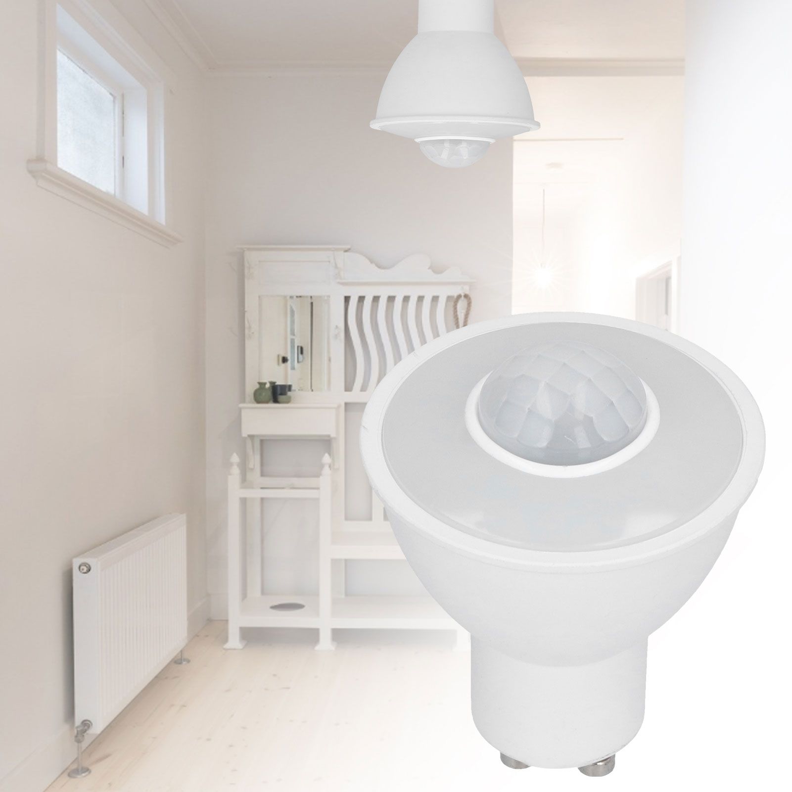 GU10 Light Bulb Infrared Human Induction Replacement Bulb for Ceiling Corridor view 11