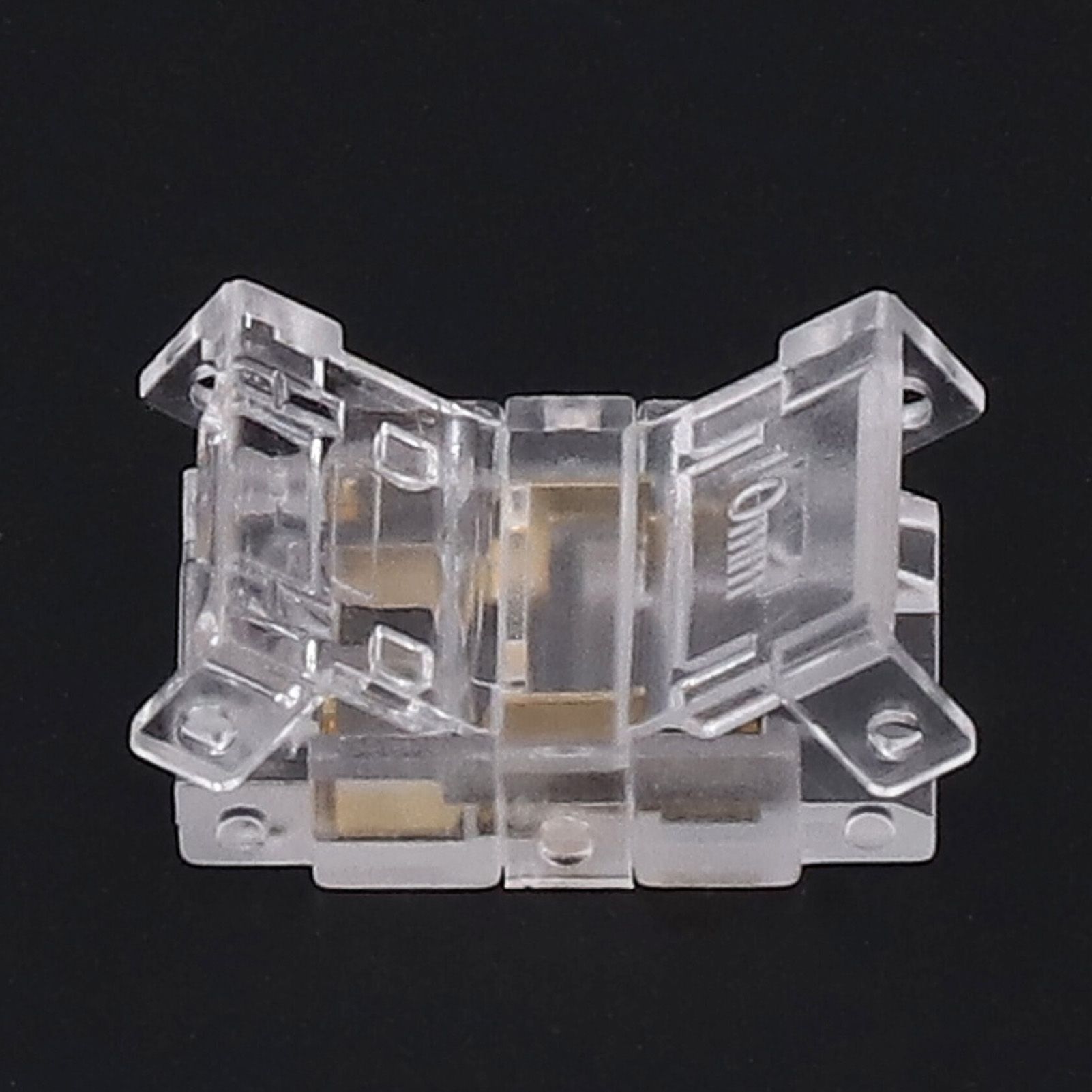 20PCS LED Strip to Wire Connector 2 Pin Transparent Solderless Gapless LED view 13