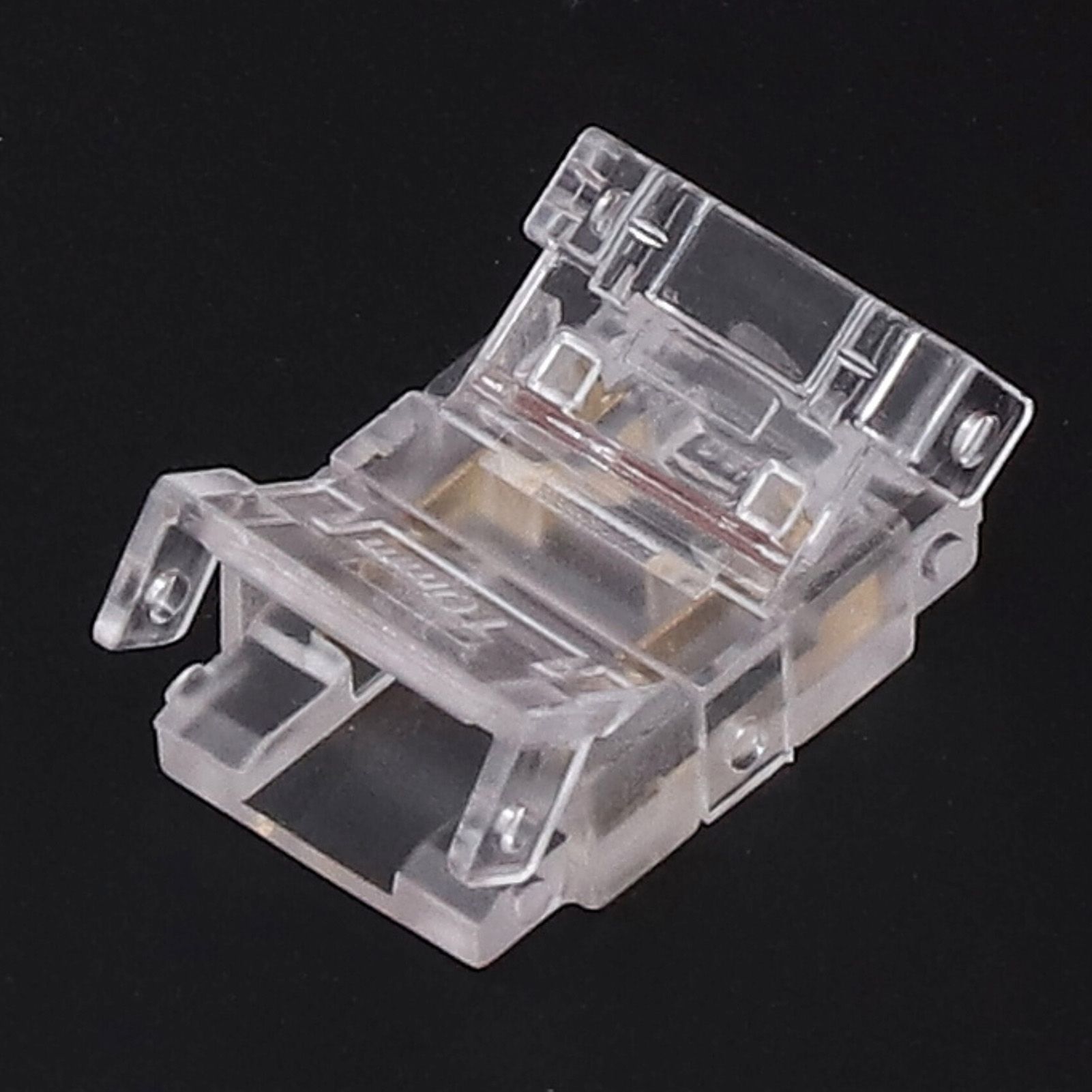 20PCS LED Strip to Wire Connector 2 Pin Transparent Solderless Gapless LED view 14