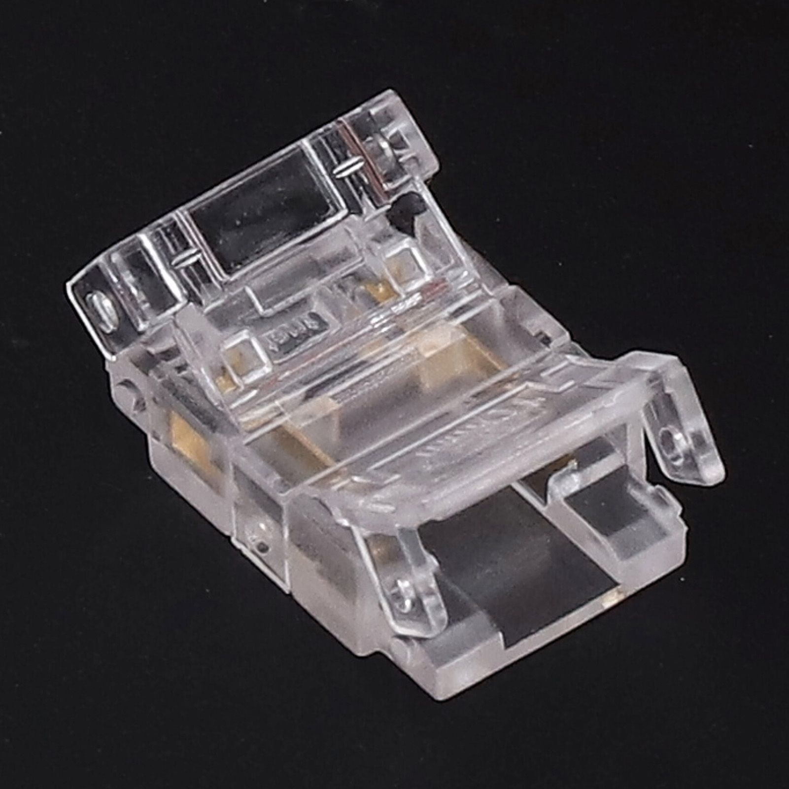 20PCS LED Strip to Wire Connector 2 Pin Transparent Solderless Gapless LED view 15