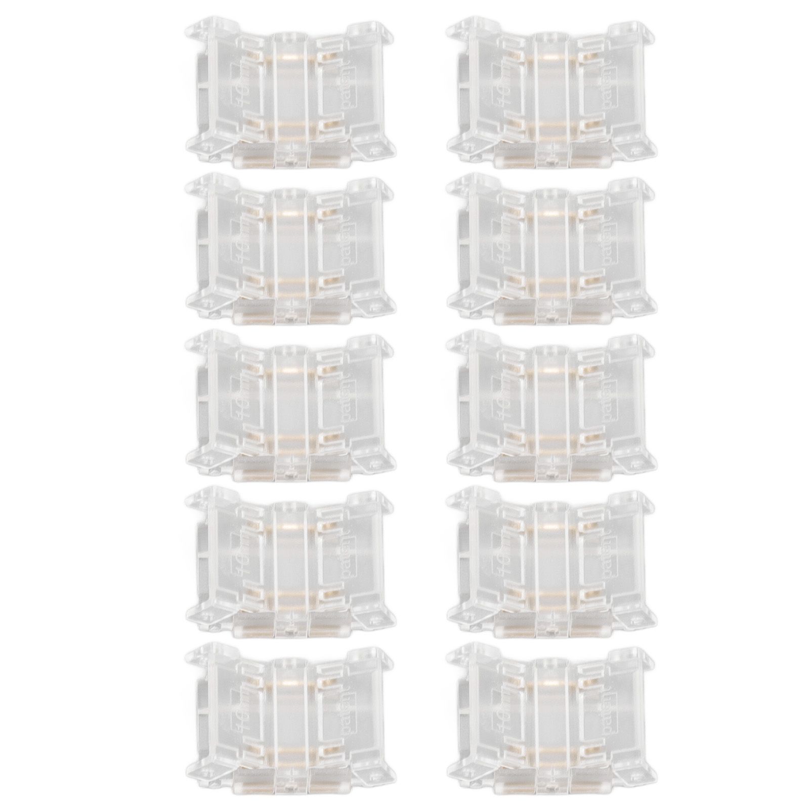 10 Pcs 3Pin 10mm COB LED Strip Connectors Strip to Strip Quick Connection view 6