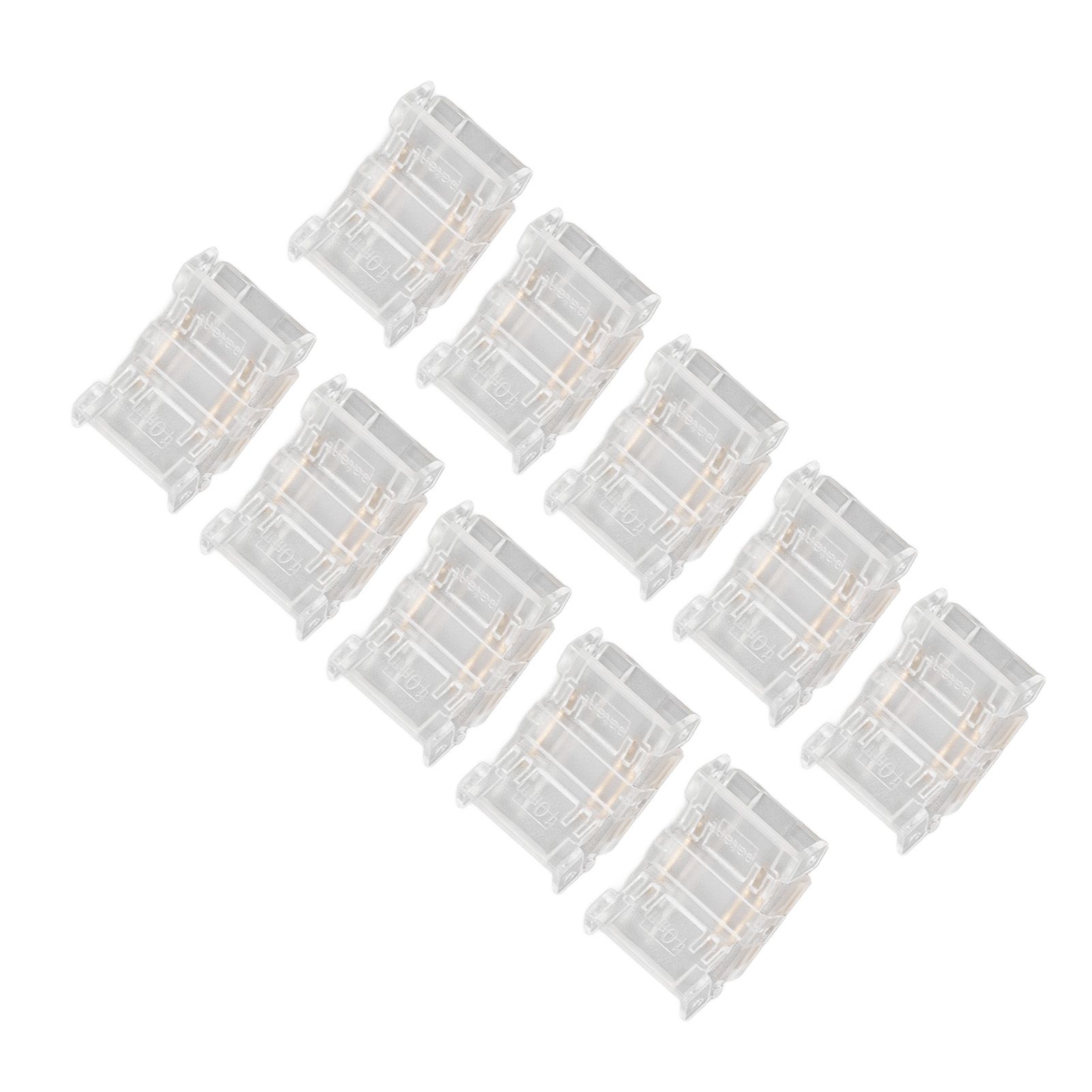 10 Pcs 3Pin 10mm COB LED Strip Connectors Strip to Strip Quick Connection view 7