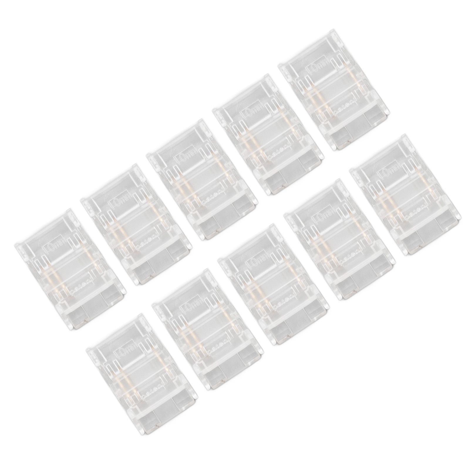 10 Pcs 3Pin 10mm COB LED Strip Connectors Strip to Strip Quick Connection view 10
