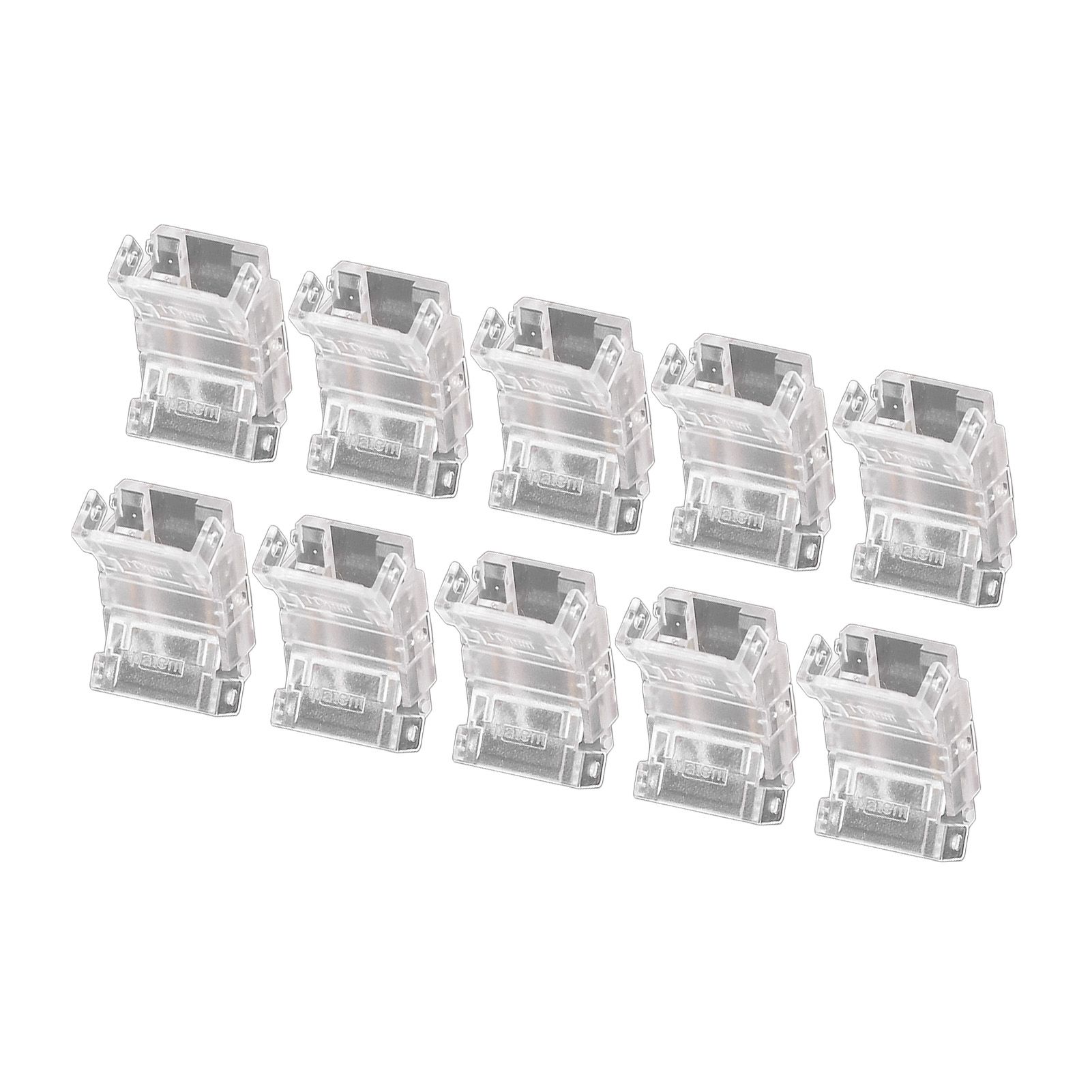 10 Pcs 2Pin 10mm LED Strip Connectors Strip to Strip Quick Connect Solderless view 5