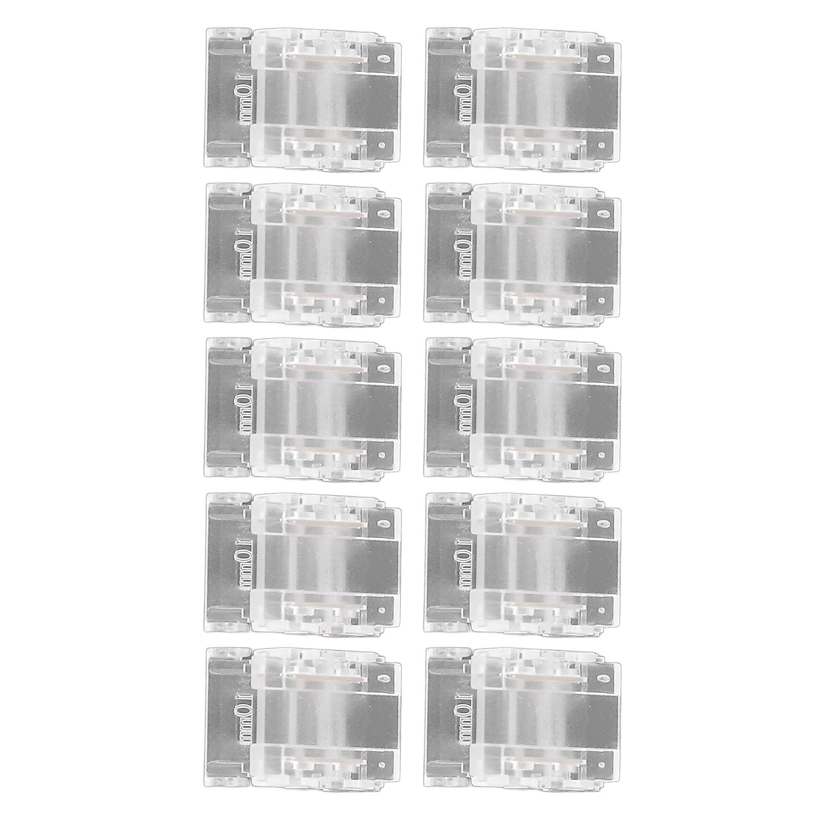 10 Pcs 2Pin 10mm LED Strip Connectors Strip to Strip Quick Connect Solderless view 8
