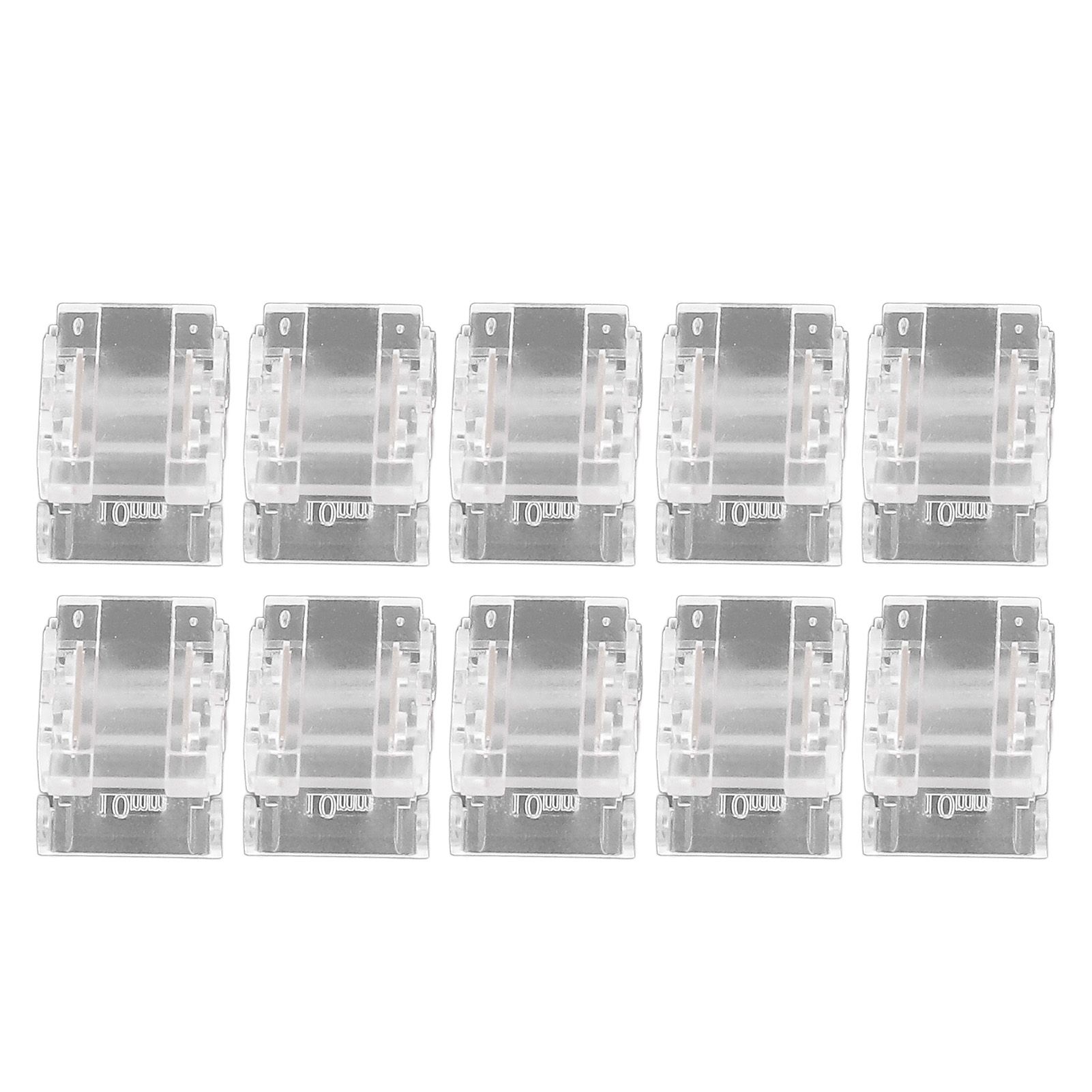 10 Pcs 2Pin 10mm LED Strip Connectors Strip to Strip Quick Connect Solderless view 9