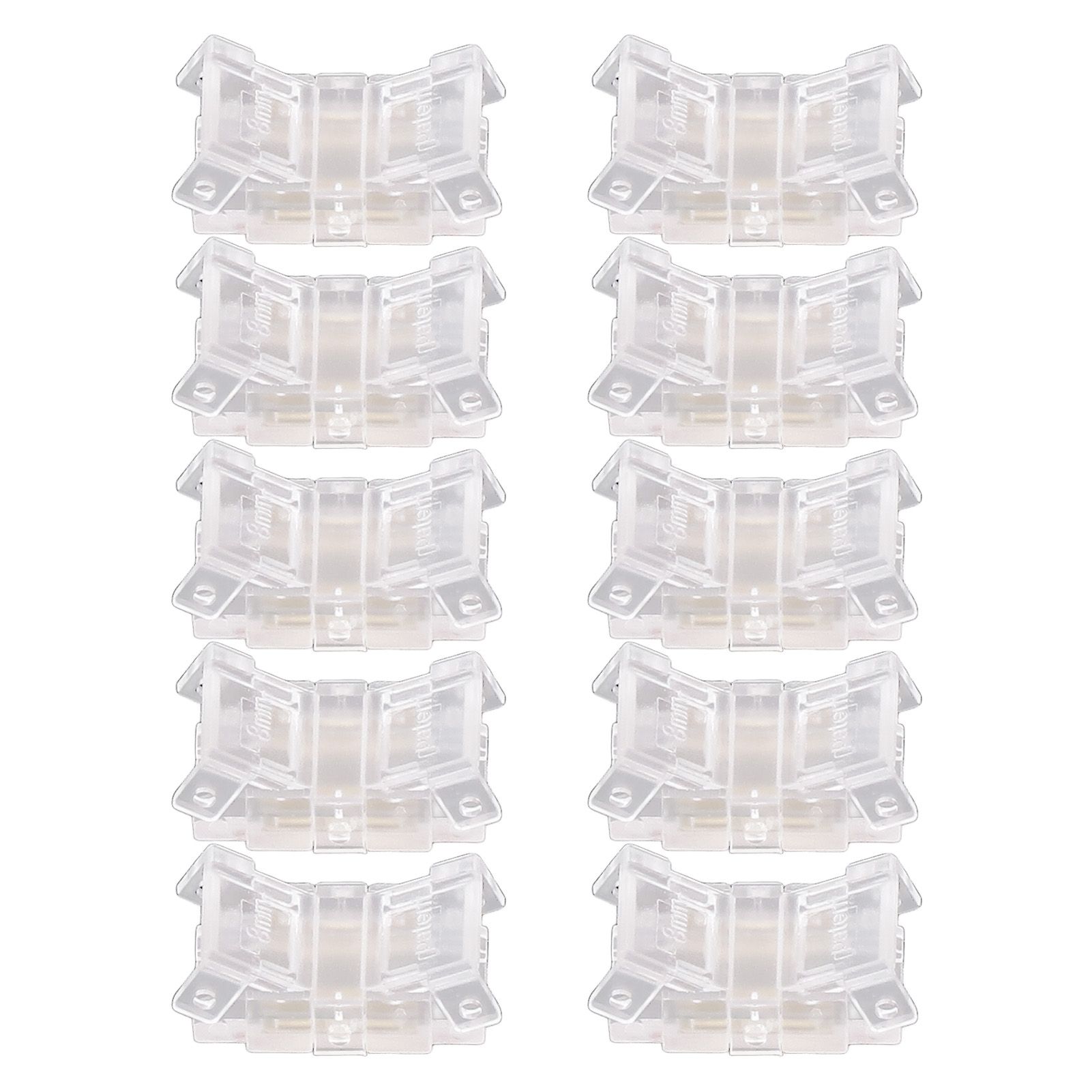 10 Pcs LED Light Strip Connectors 2Pin 8mm Strip to Strip Solderless COB LED view 3