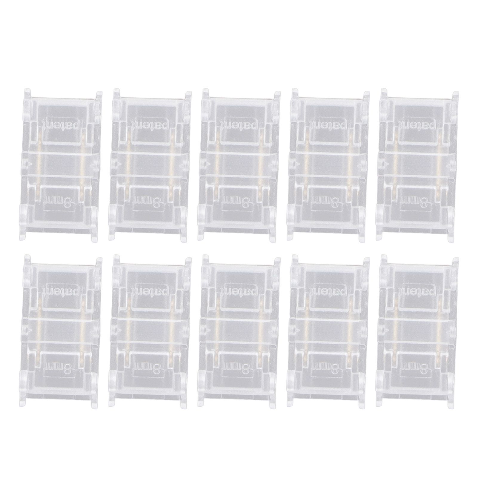 10 Pcs LED Light Strip Connectors 2Pin 8mm Strip to Strip Solderless COB LED view 8