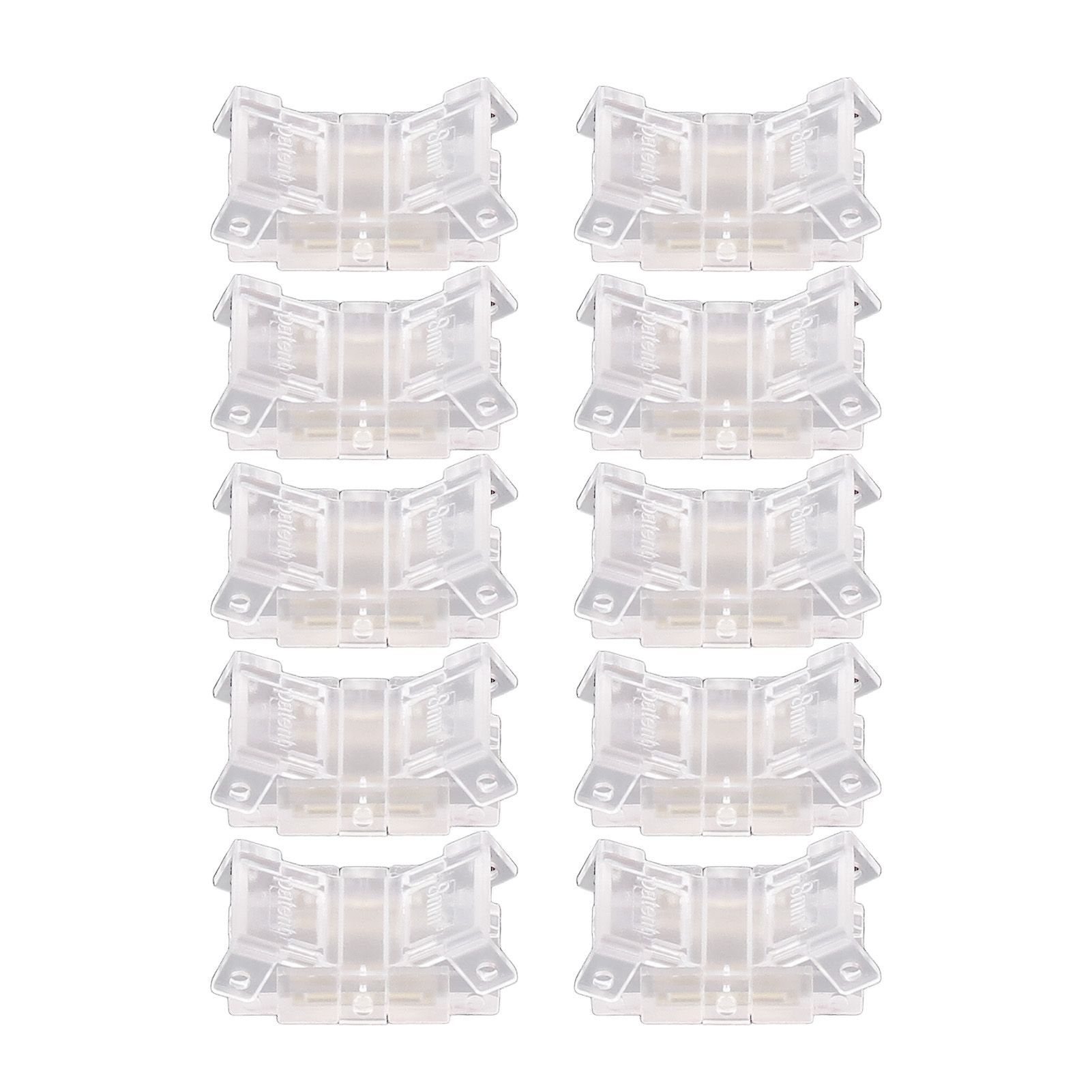 10 Pcs LED Light Strip Connectors 2Pin 8mm Strip to Strip Solderless COB LED view 9