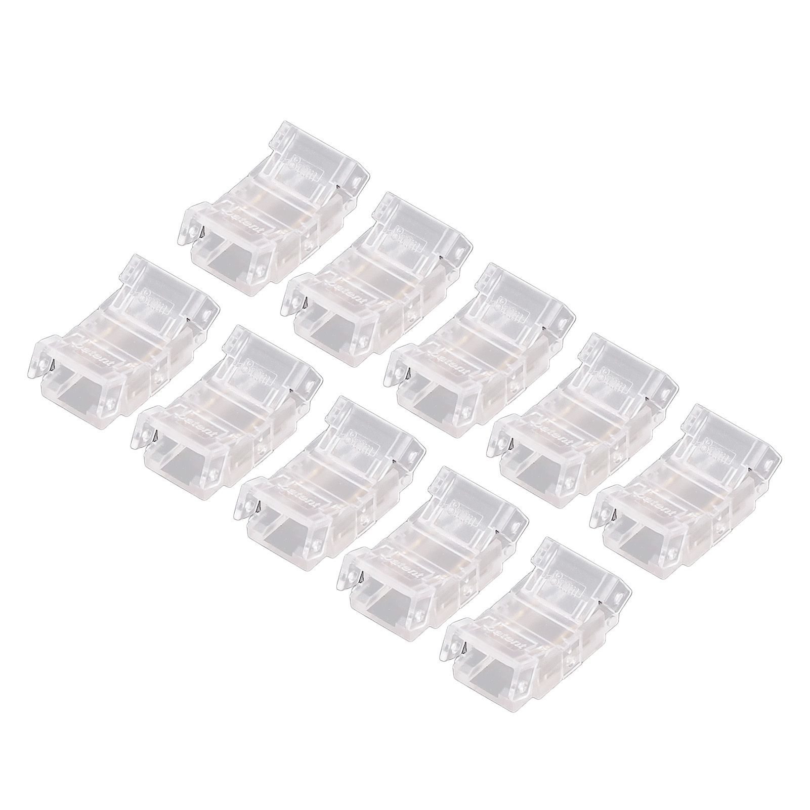 10 Pcs LED Light Strip Connectors 2Pin 8mm Strip to Strip Solderless COB LED view 10