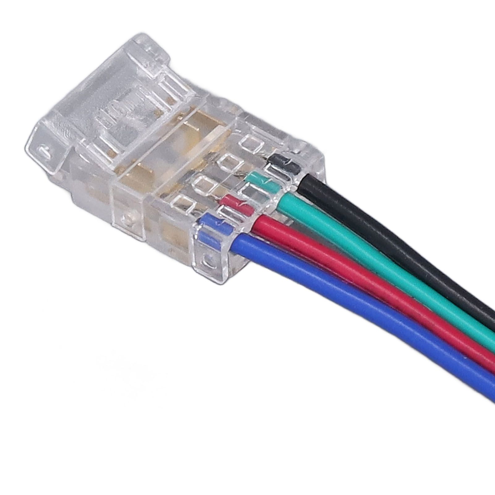 10pcs LED Strip Light Connector Kit 4Pin 10mm Quick Connection Strong view 13