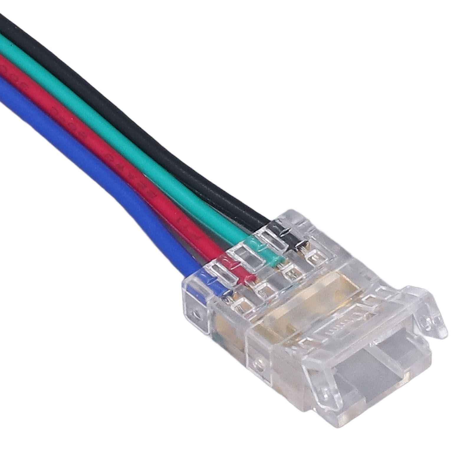10pcs LED Strip Light Connector Kit 4Pin 10mm Quick Connection Strong view 14