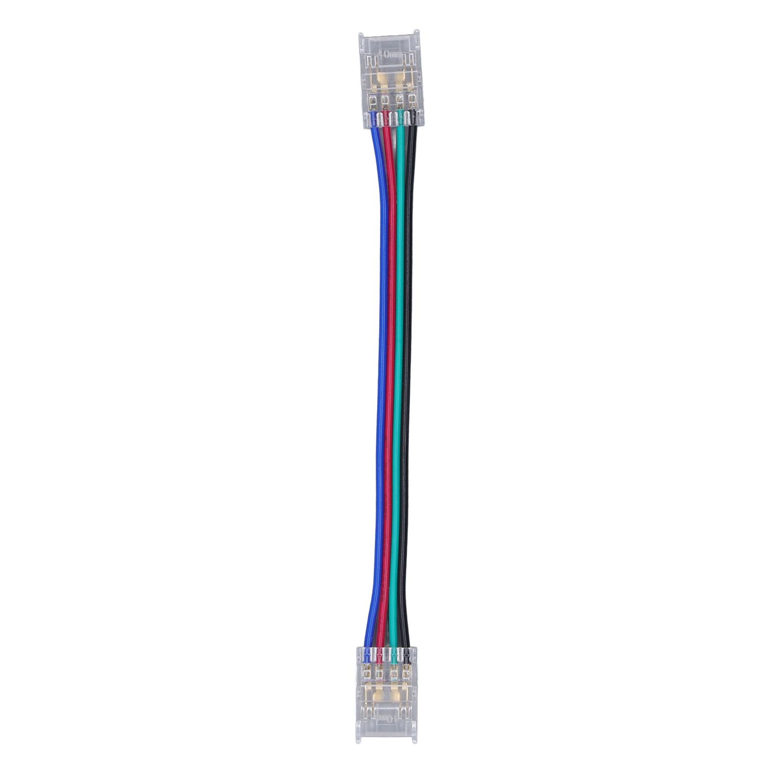 10pcs LED Strip Light Connector Kit 4Pin 10mm Quick Connection Strong view 15