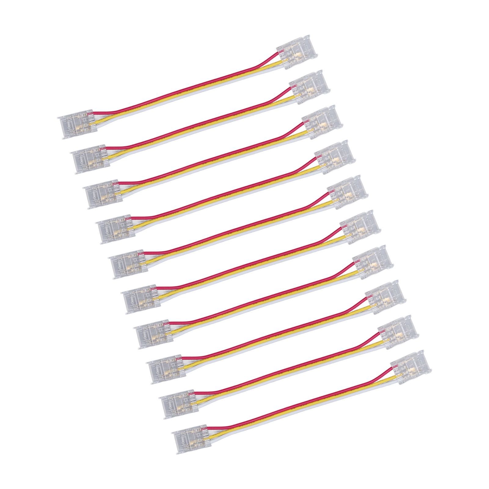 10pcs LED Strip Light Connector Kit 3Pin 10mm Quick Connection Strong view 6