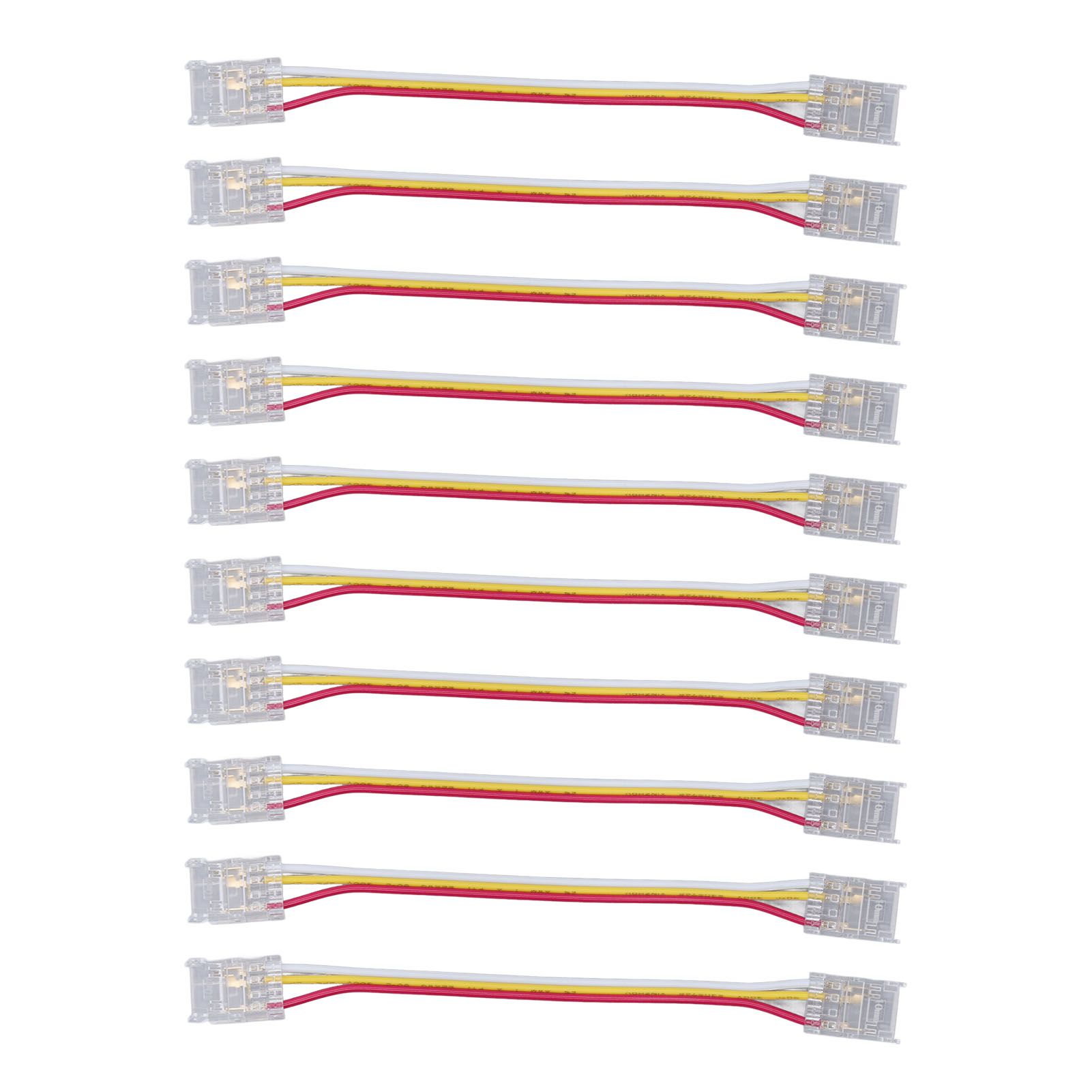 10pcs LED Strip Light Connector Kit 3Pin 10mm Quick Connection Strong view 9