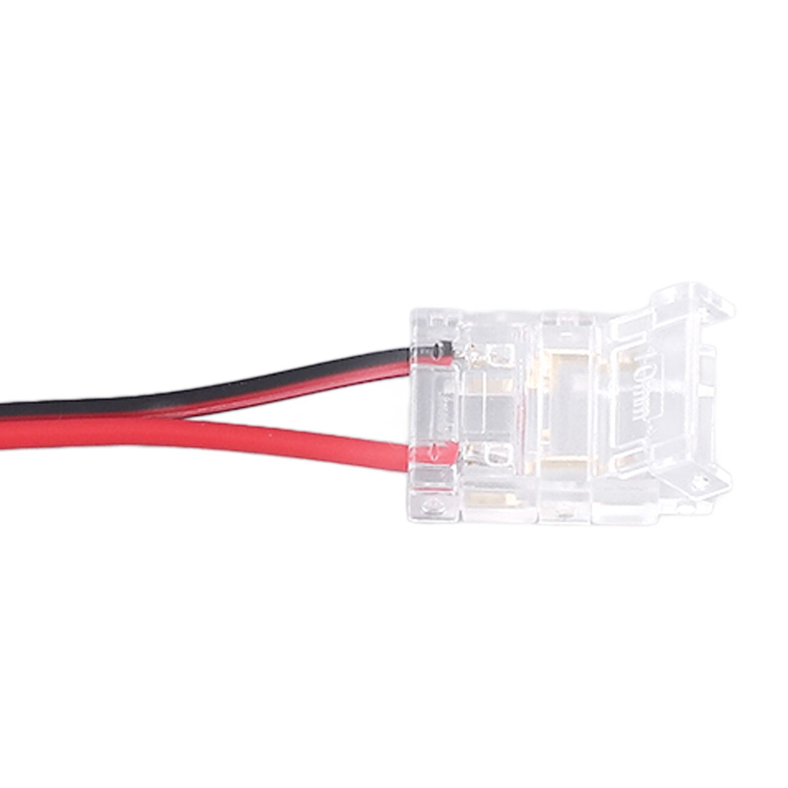 10 Pcs COB Strip Light Connector 2Pin PC Material 10mm Width Double Headed view 13