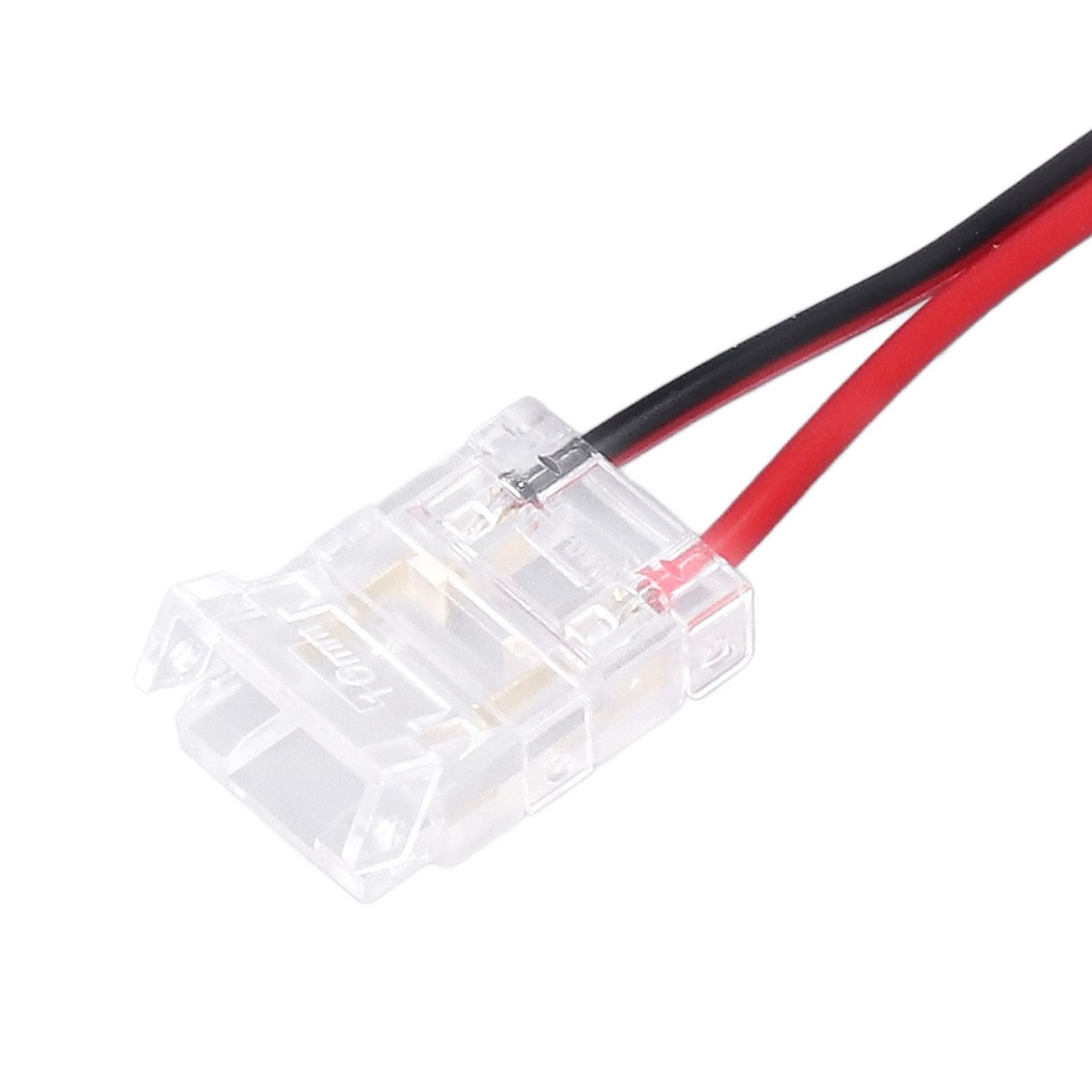 10 Pcs COB Strip Light Connector 2Pin PC Material 10mm Width Double Headed view 14