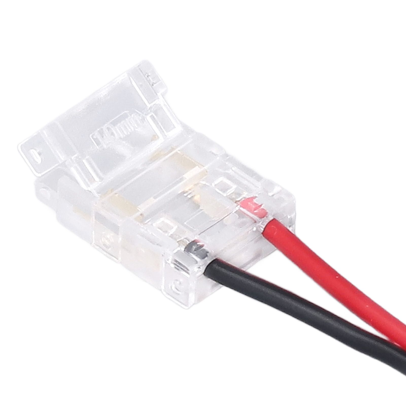 10 Pcs COB Strip Light Connector 2Pin PC Material 10mm Width Double Headed view 15