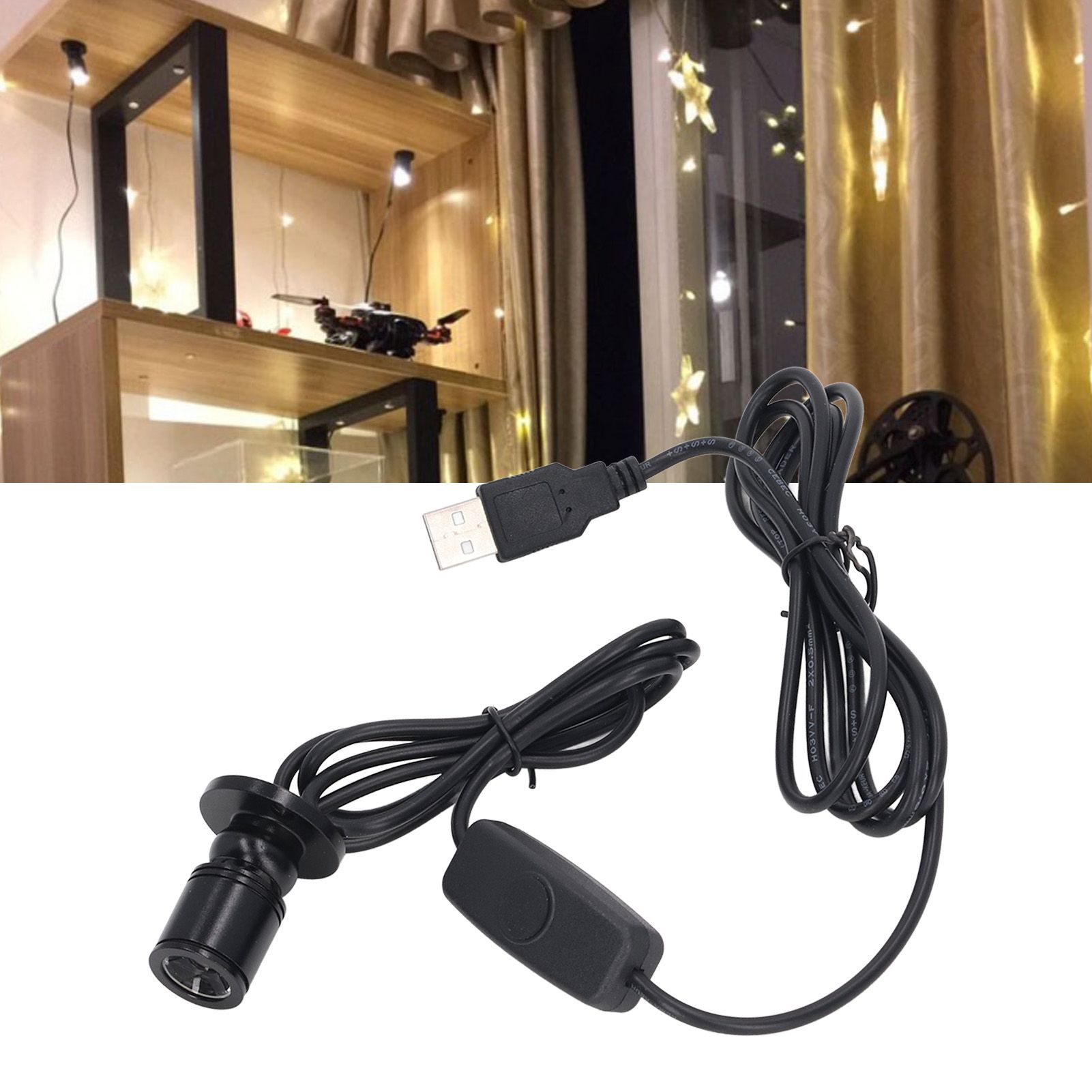 5V Mini Spot Lights Bright USB Dimmable LED Spotlight with 6.6ft Cable for view 11