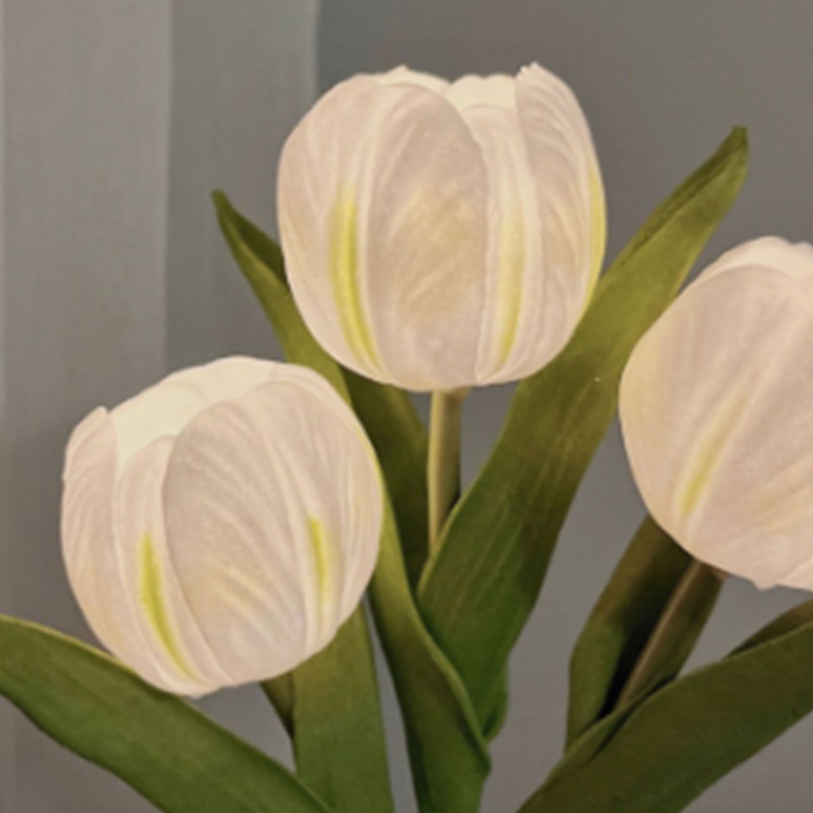 Tulip Night Light Soft Light Exquisite Ceramics PU Flower Table Lamp for view 8