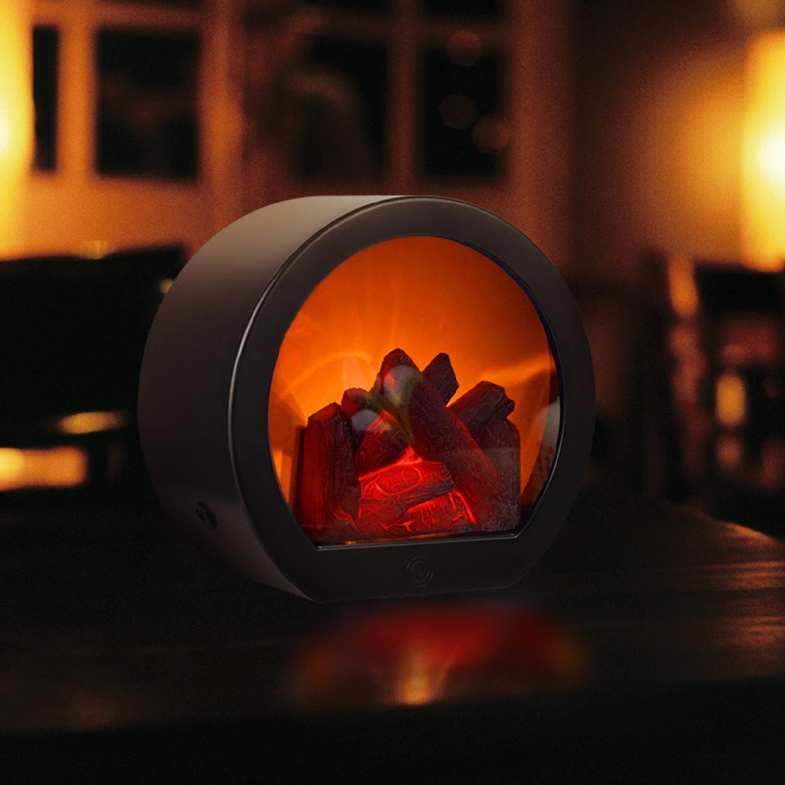 Fireplace Lantern Soft Light Energy Saving USB Rechargeable Simulation LED view 5