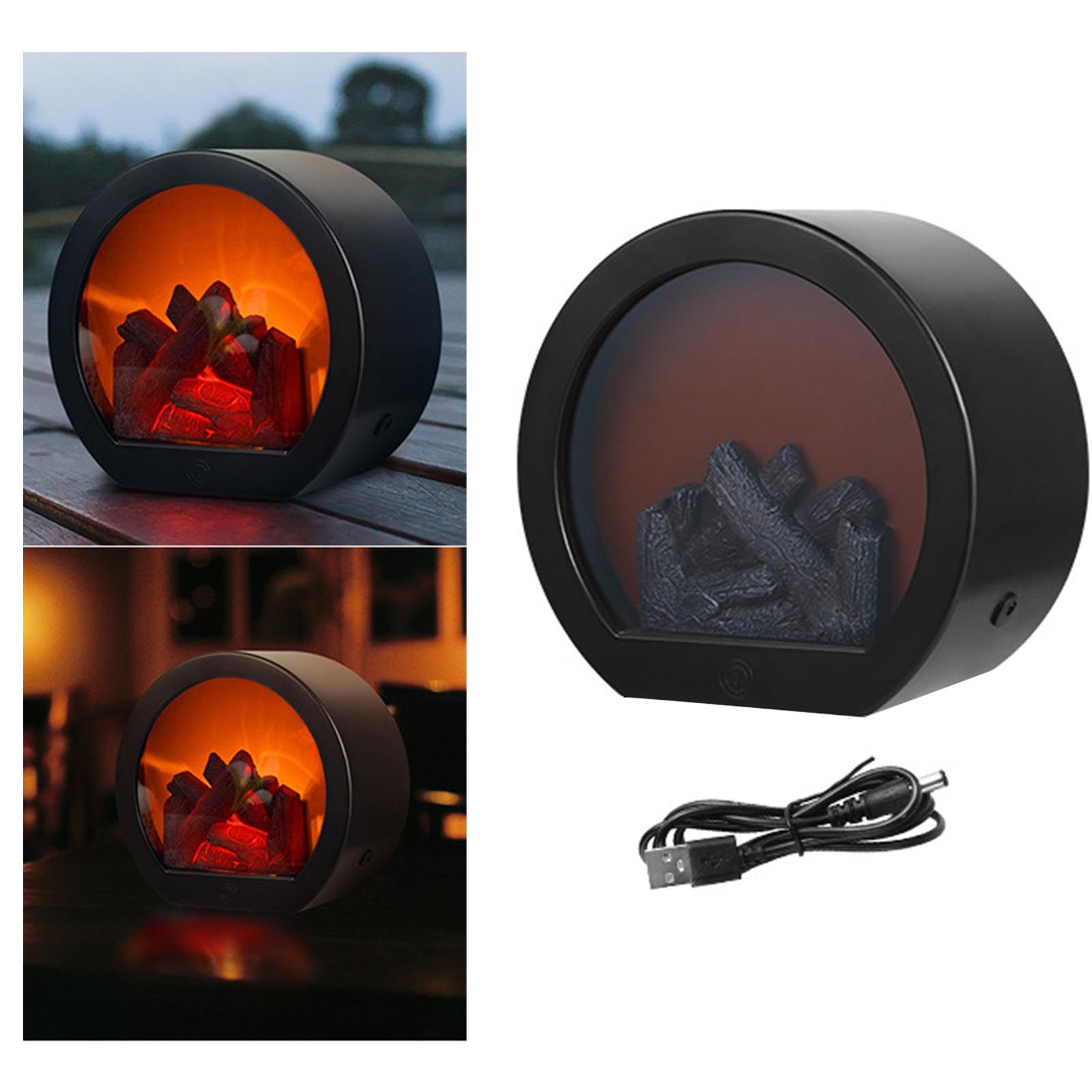 Fireplace Lantern Soft Light Energy Saving USB Rechargeable Simulation LED view 6