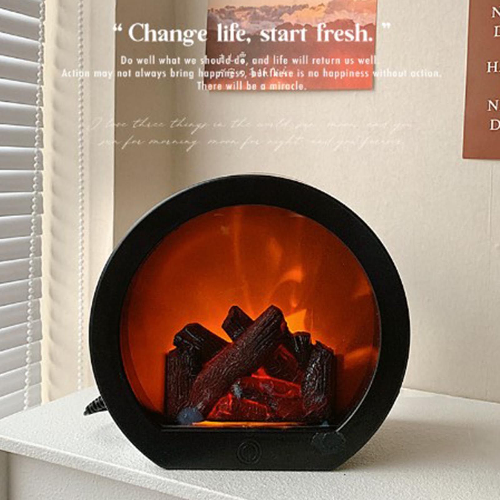 Fireplace Lantern Soft Light Energy Saving USB Rechargeable Simulation LED view 10