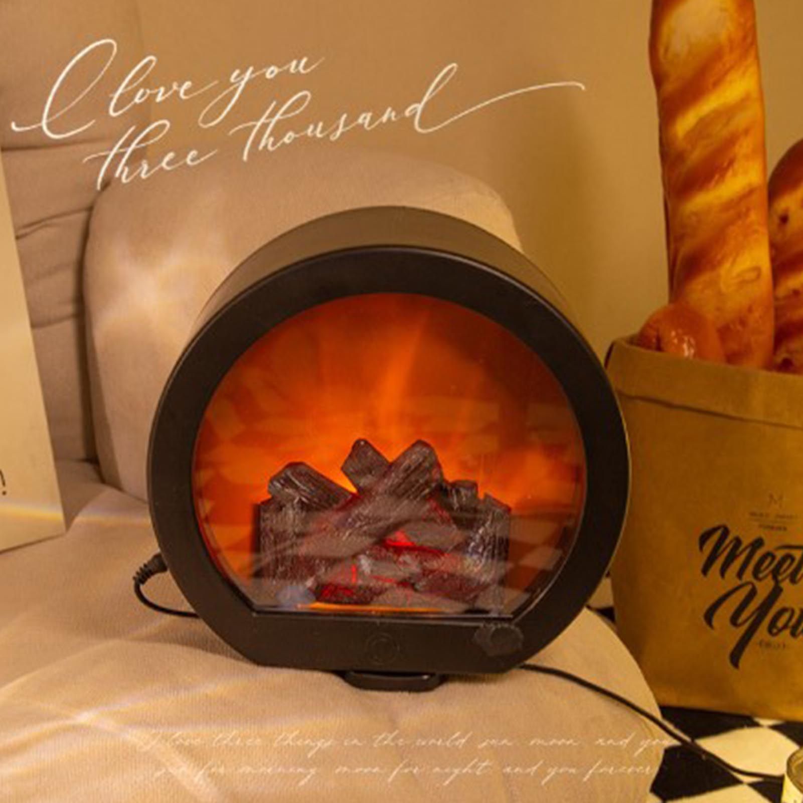 Fireplace Lantern Soft Light Energy Saving USB Rechargeable Simulation LED view 11