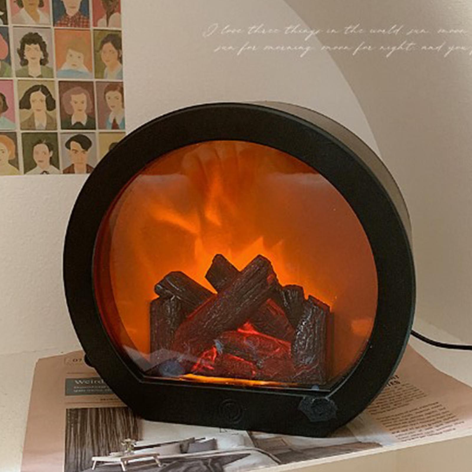 Fireplace Lantern Soft Light Energy Saving USB Rechargeable Simulation LED view 15