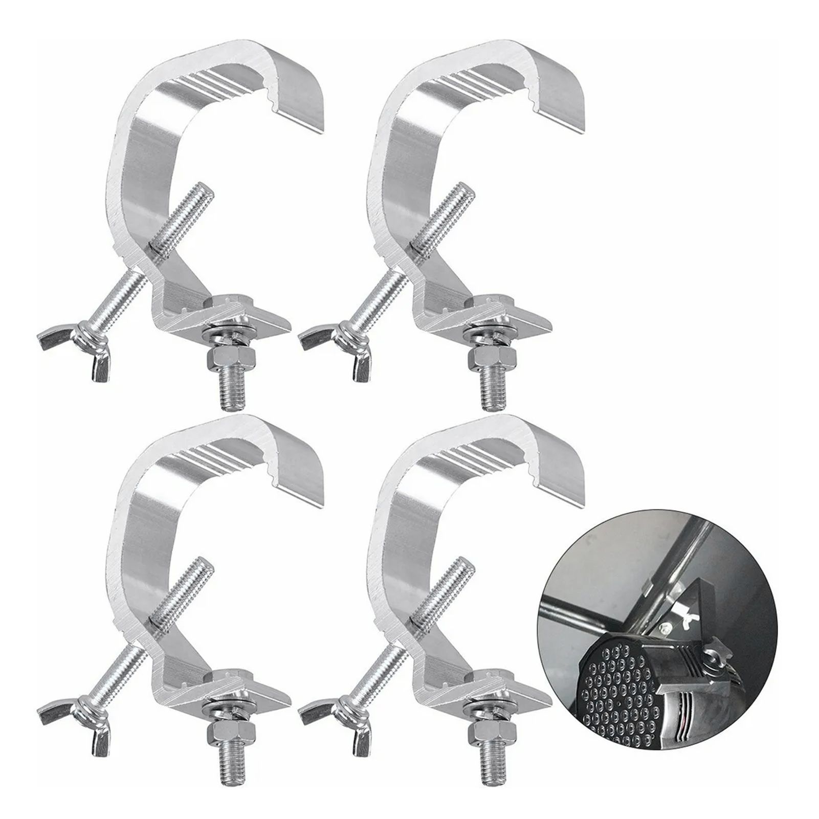 Stage Light Clamp Heavy Duty Prevent Slip Cast Aluminum Stage Lamp Hook Kit view 11