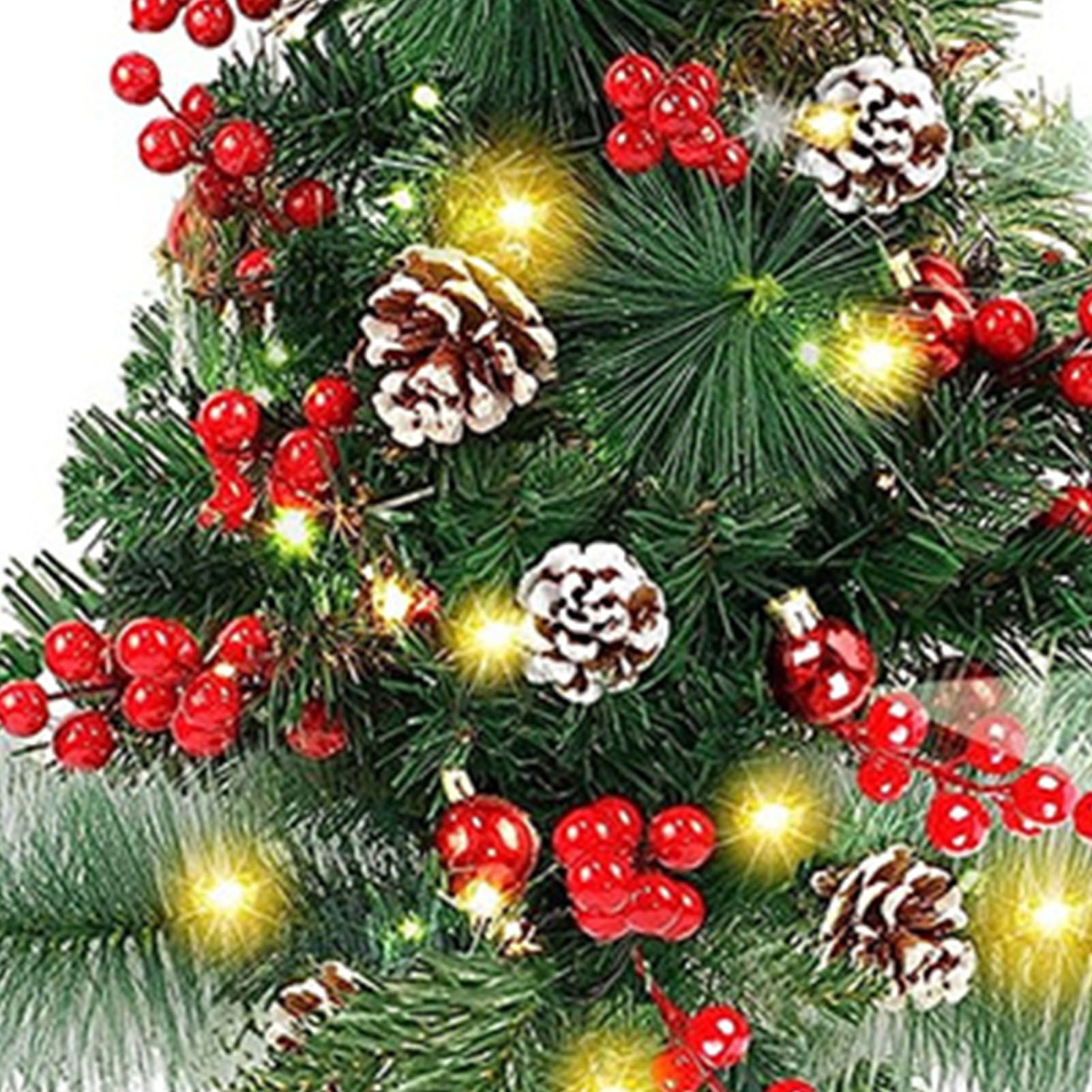 Solar Christmas Tree Garden Stake Lights Outdoor Christmas Tree Lighted Yard view 2