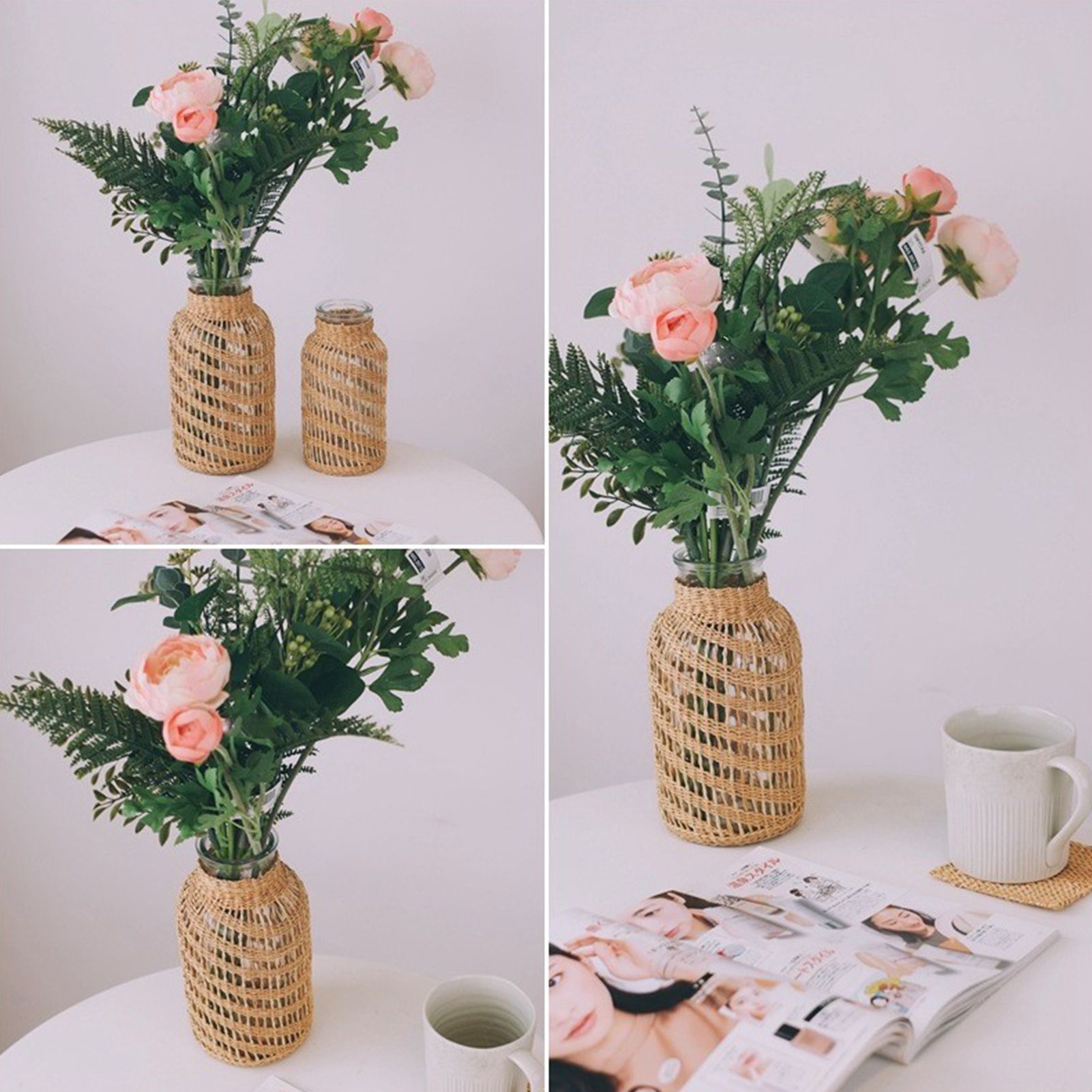 Weaving Vases Rattan Weaving Vases Living Room Home Decoration view 10