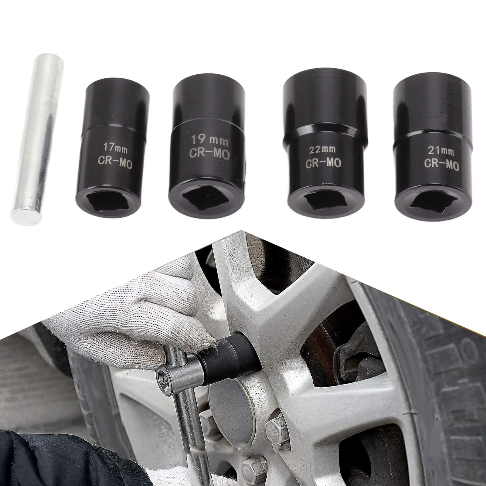 5Pcs Bolt Nut Remover Set Professional Bolt Nut Extractor Socket Set for view 11
