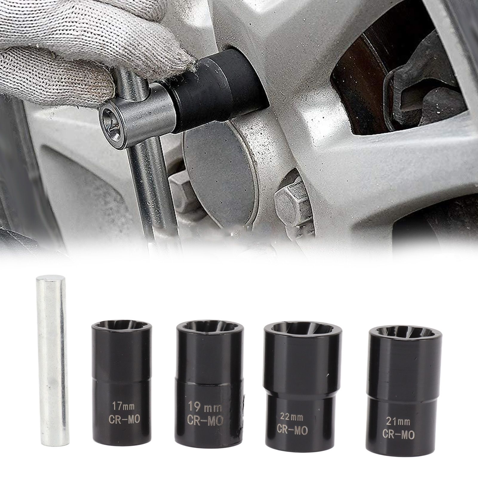 5Pcs Bolt Nut Remover Set Professional Bolt Nut Extractor Socket Set for view 12