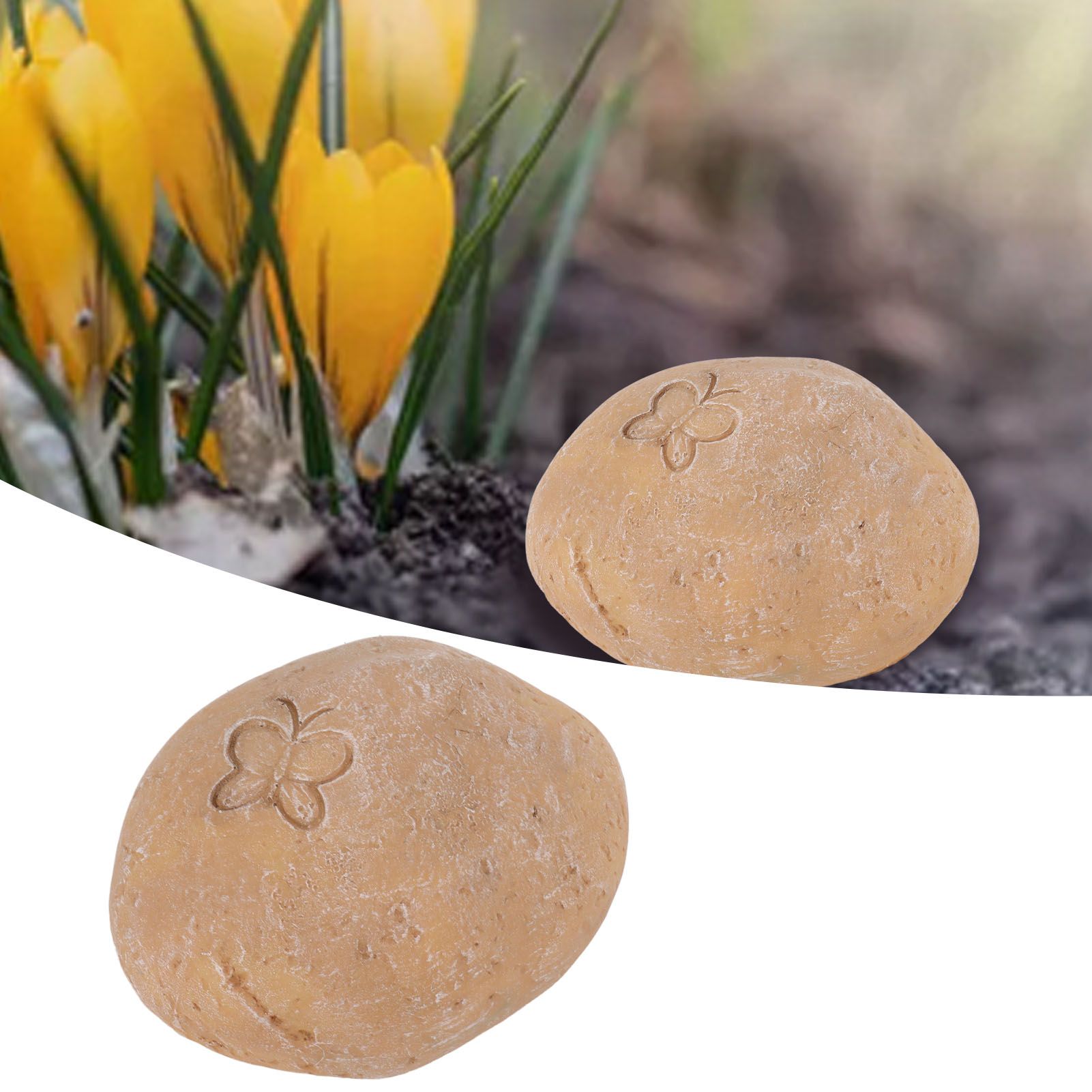 Pet Memorial Garden Stone DIY Butterfly Print Pet Cat Dog Grave Marker Resin view 11