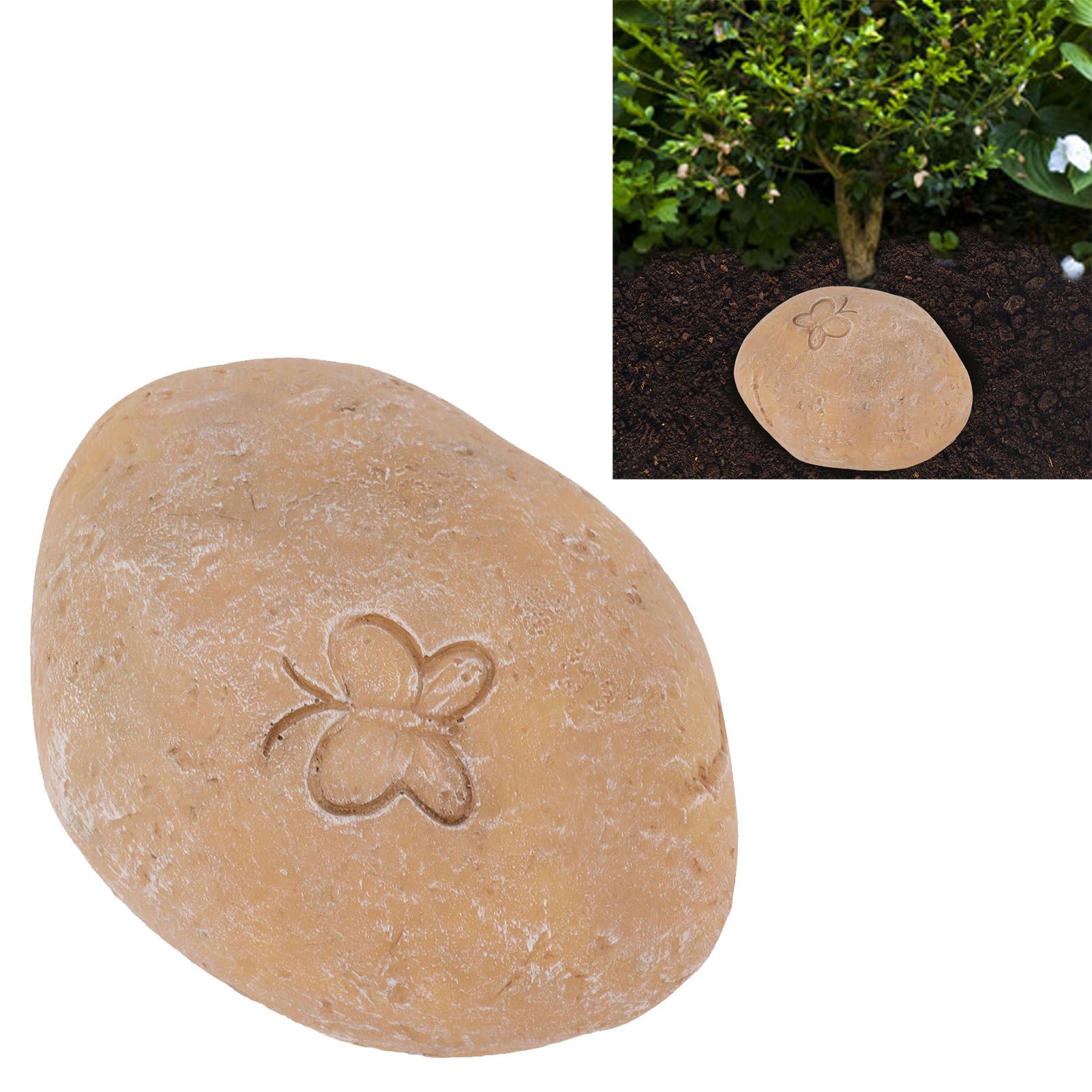 Pet Memorial Garden Stone DIY Butterfly Print Pet Cat Dog Grave Marker Resin view 12
