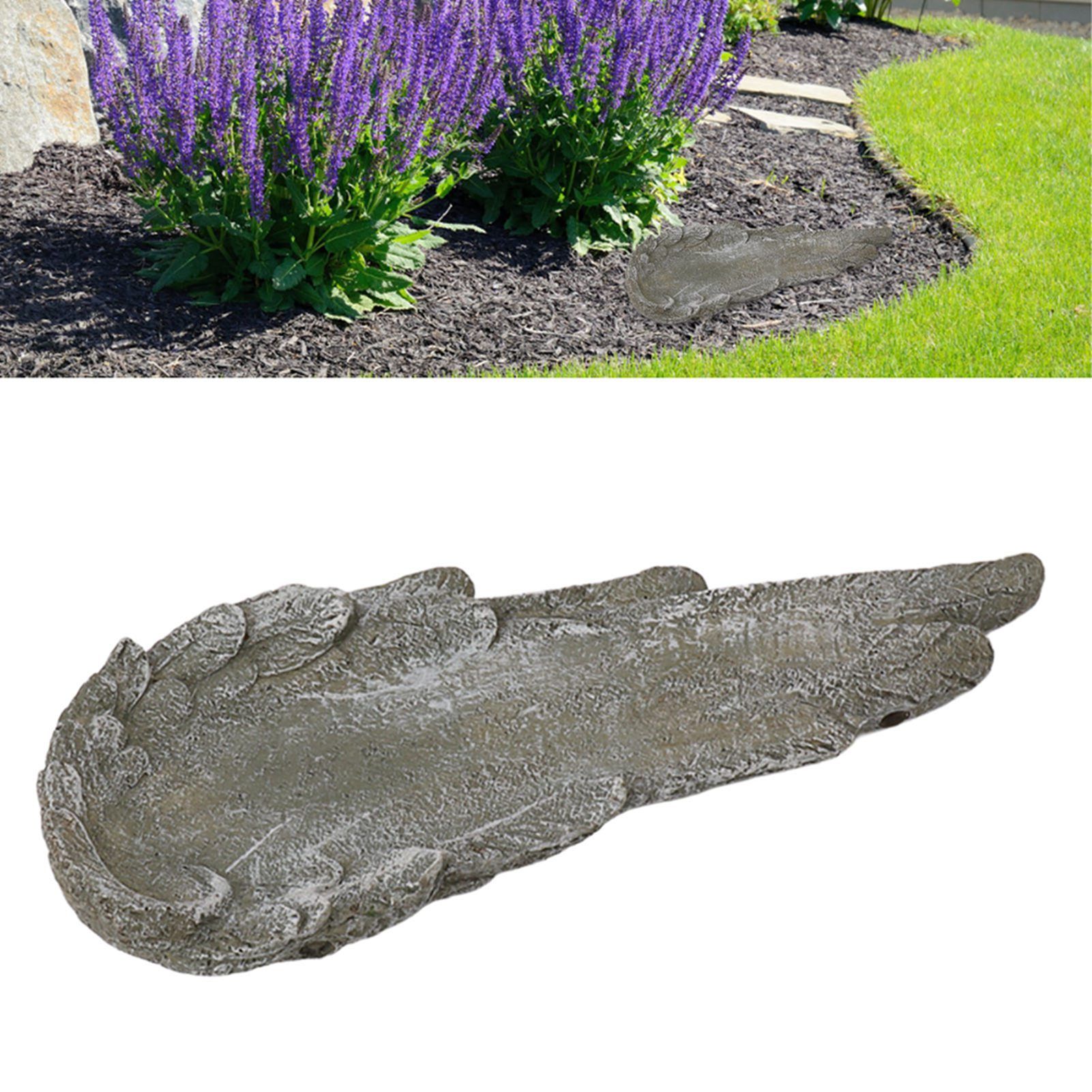 Angel Wings Pet Tombstone Waterproof Personalized DIY Pet Memorial Stone view 12