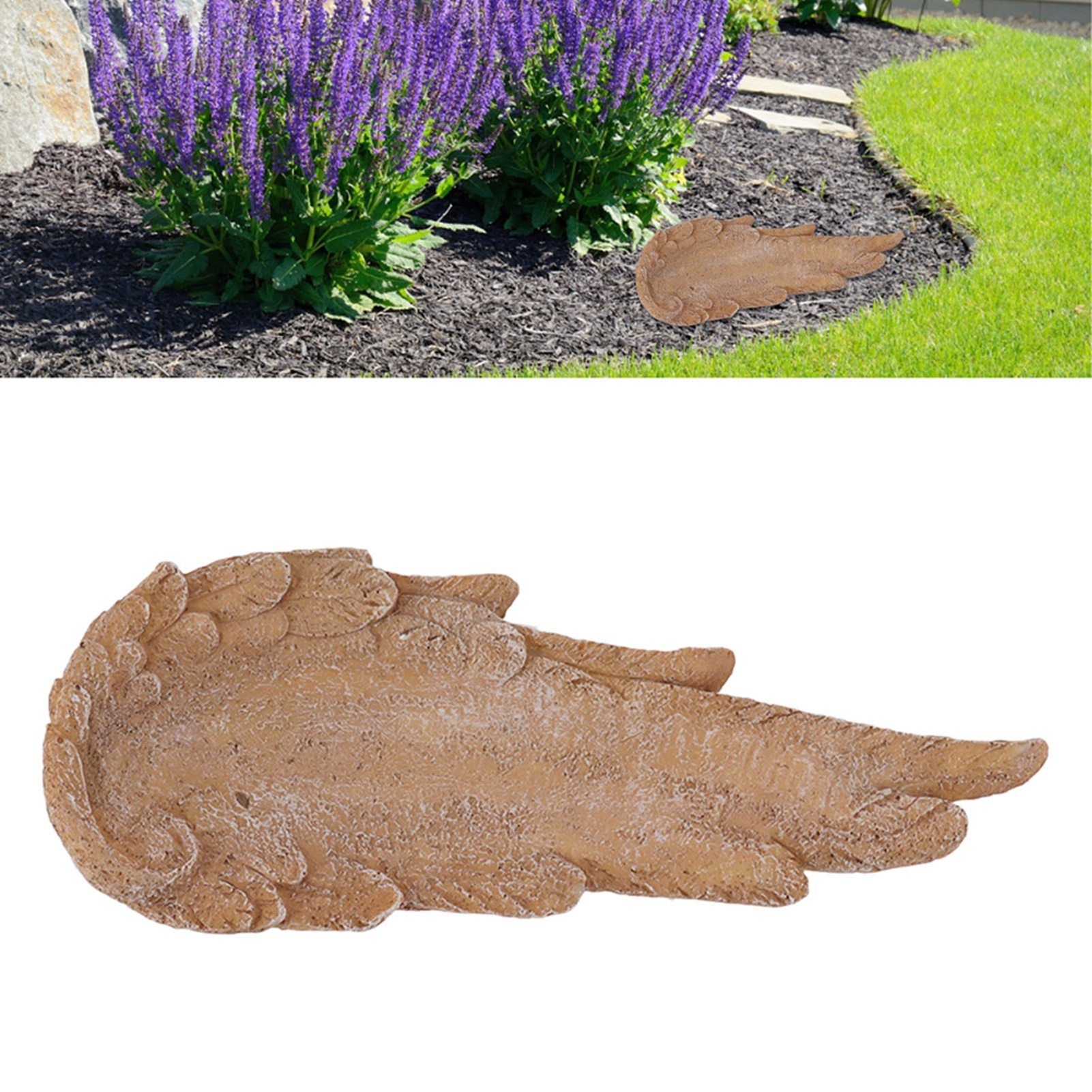 Angel Wings Pet Tombstone Waterproof Personalized DIY Pet Memorial Stone view 12