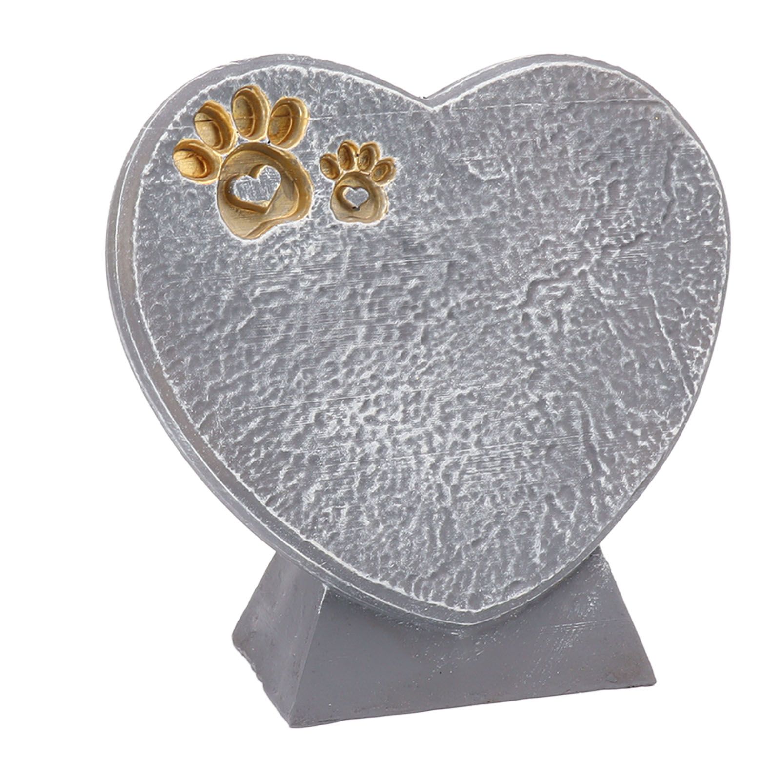 Heart Shaped Animal Tombstone DIY Resin Dog Pet Memorial Stone Outdoor view 2