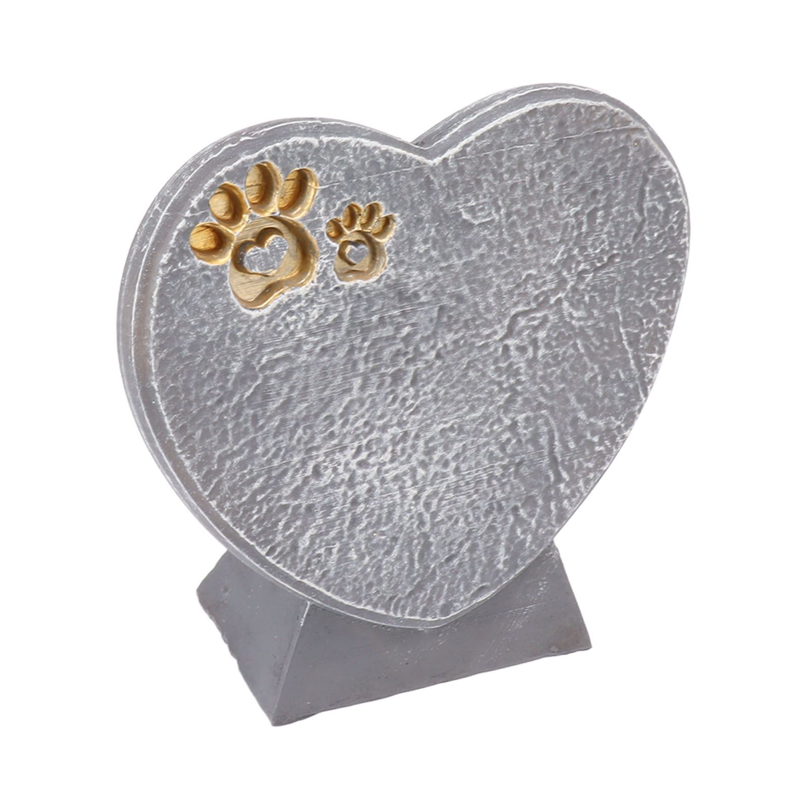 Heart Shaped Animal Tombstone DIY Resin Dog Pet Memorial Stone Outdoor view 3