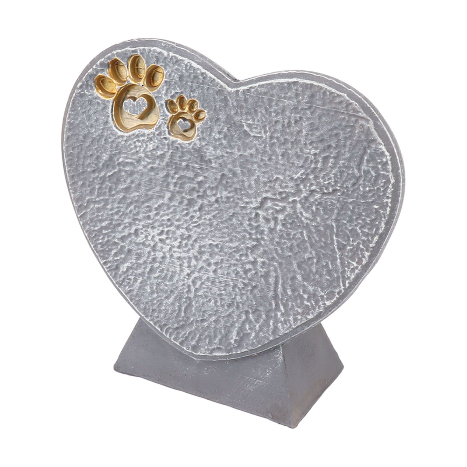 Heart Shaped Animal Tombstone DIY Resin Dog Pet Memorial Stone Outdoor view 4