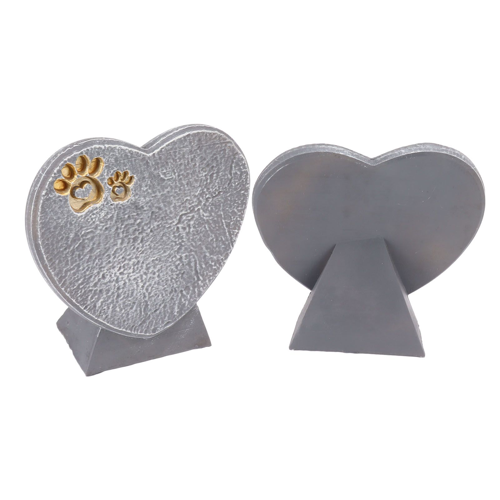 Heart Shaped Animal Tombstone DIY Resin Dog Pet Memorial Stone Outdoor view 10