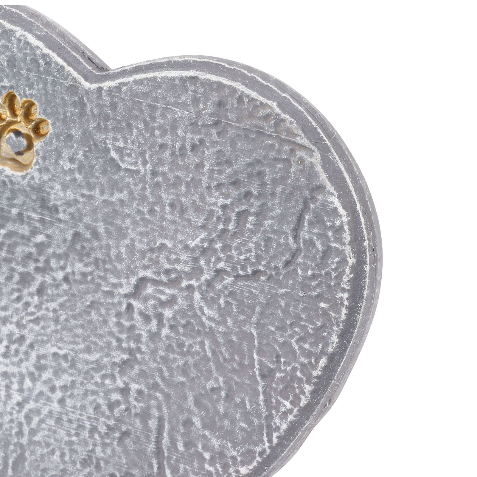 Heart Shaped Animal Tombstone DIY Resin Dog Pet Memorial Stone Outdoor view 14