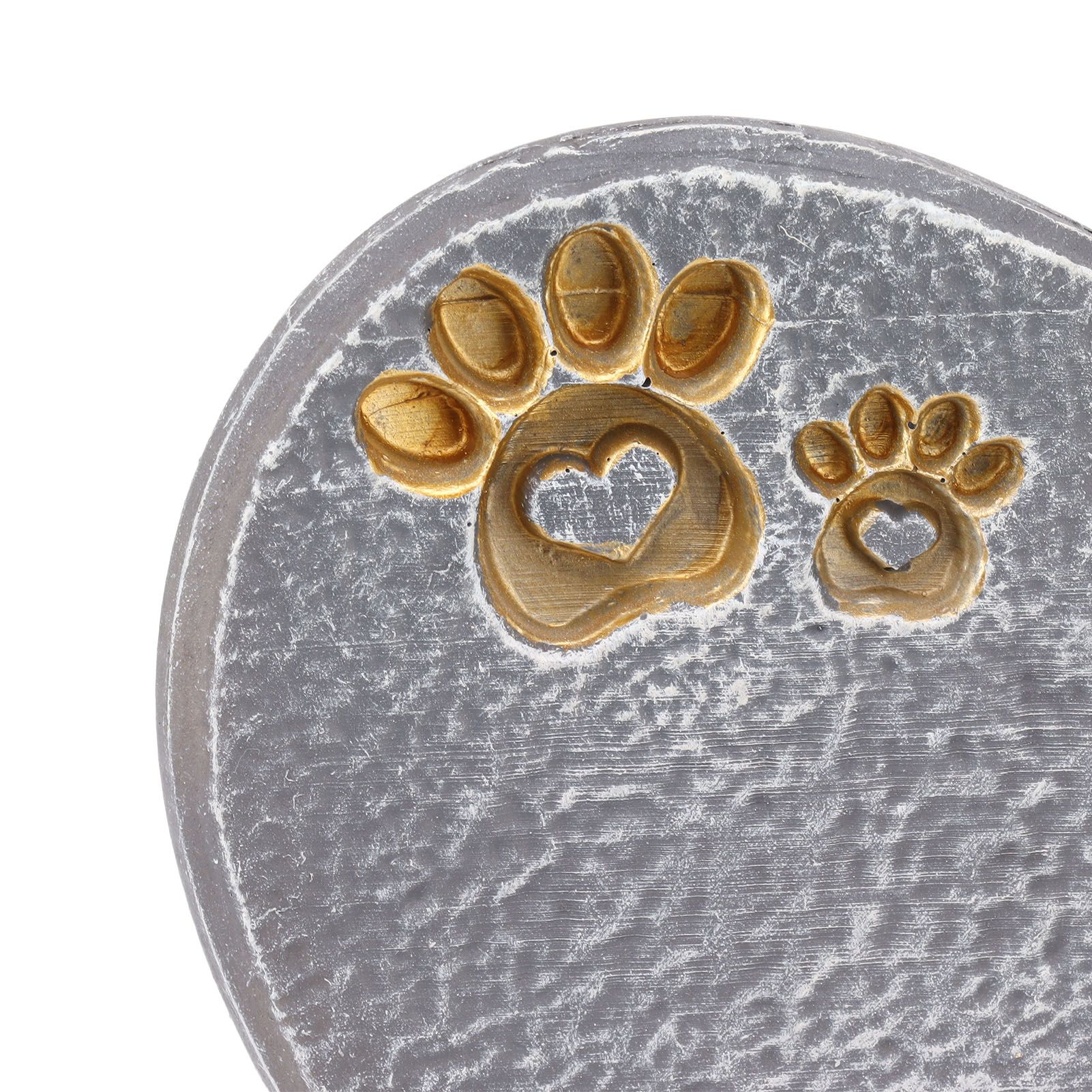 Heart Shaped Animal Tombstone DIY Resin Dog Pet Memorial Stone Outdoor view 15